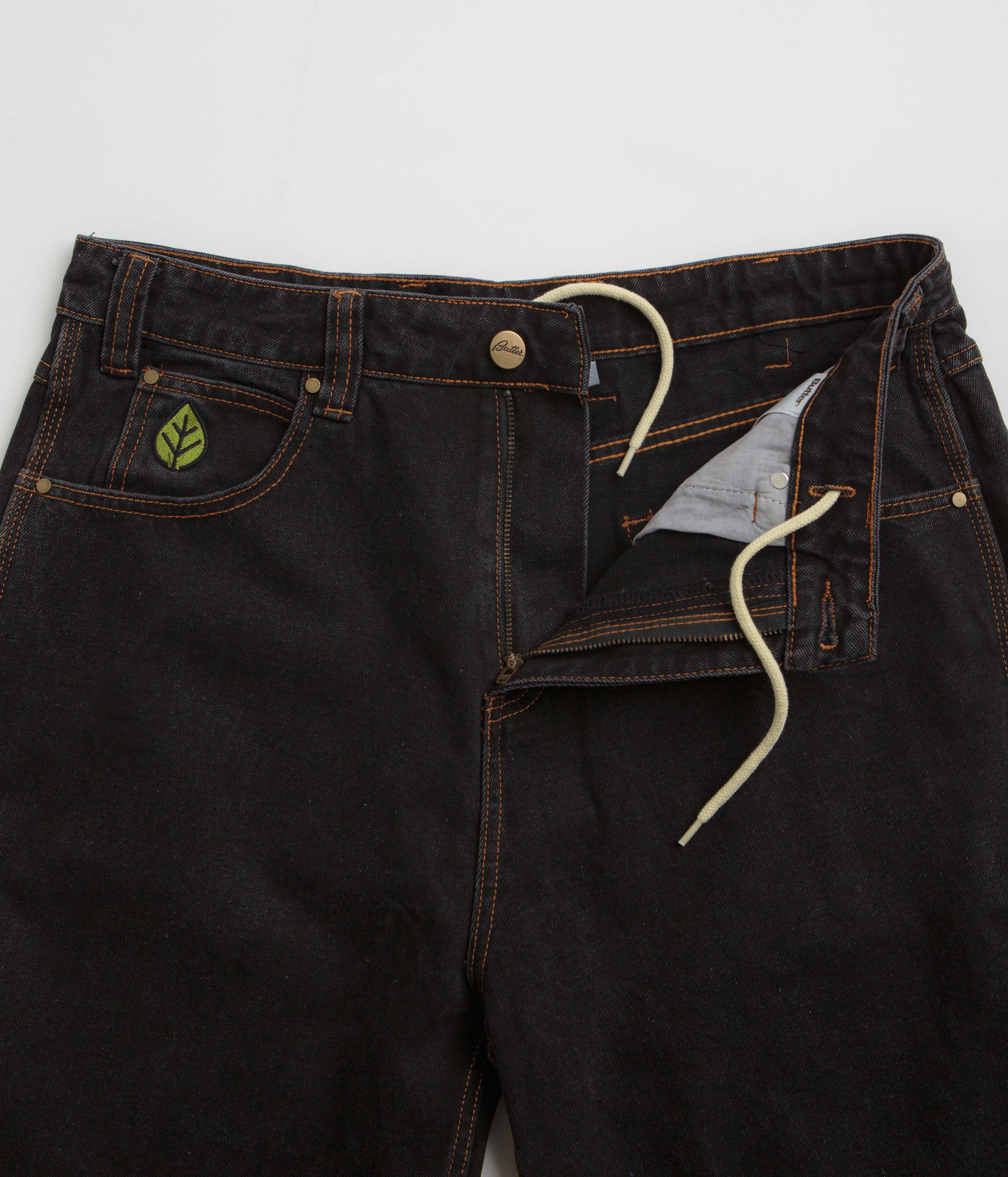 Butter Goods Weathergear Washed Black Denim Shorts - A Skate Lover's Dream!