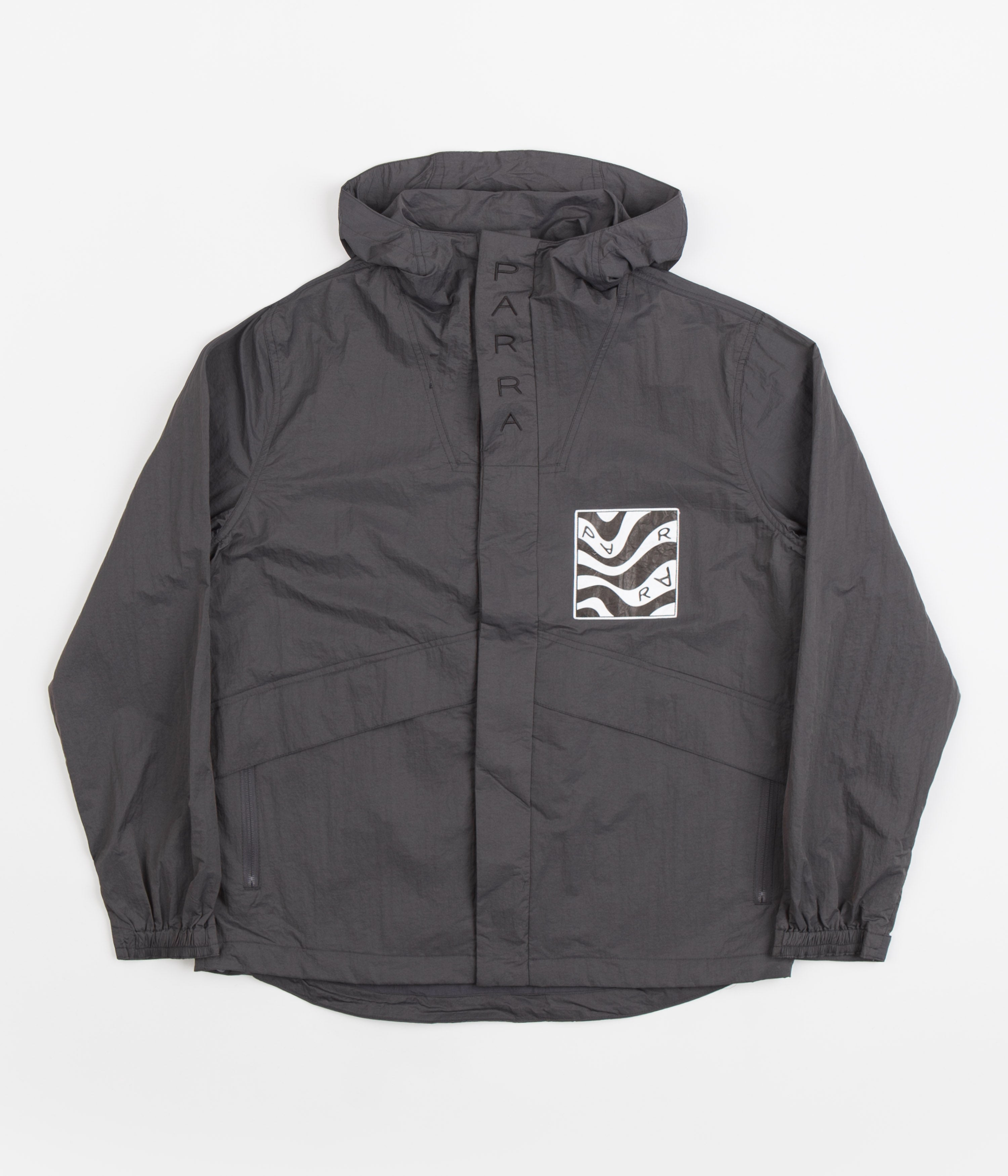by Parra Stone Grey Distorted Logo Jacket - A Fashion Statement!
