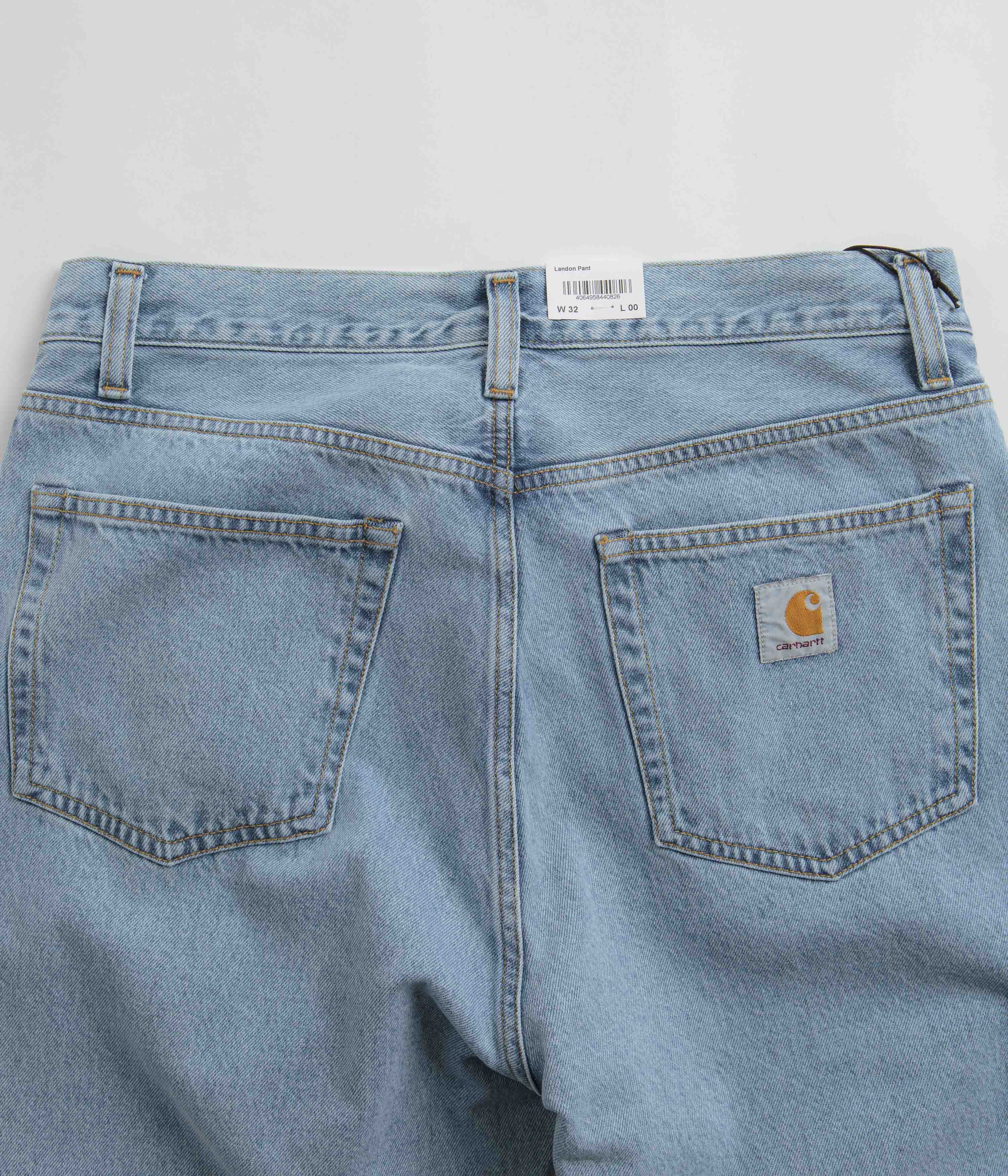 Carhartt Landon Blue Bleached Tapered Pants - A Timeless Classic!