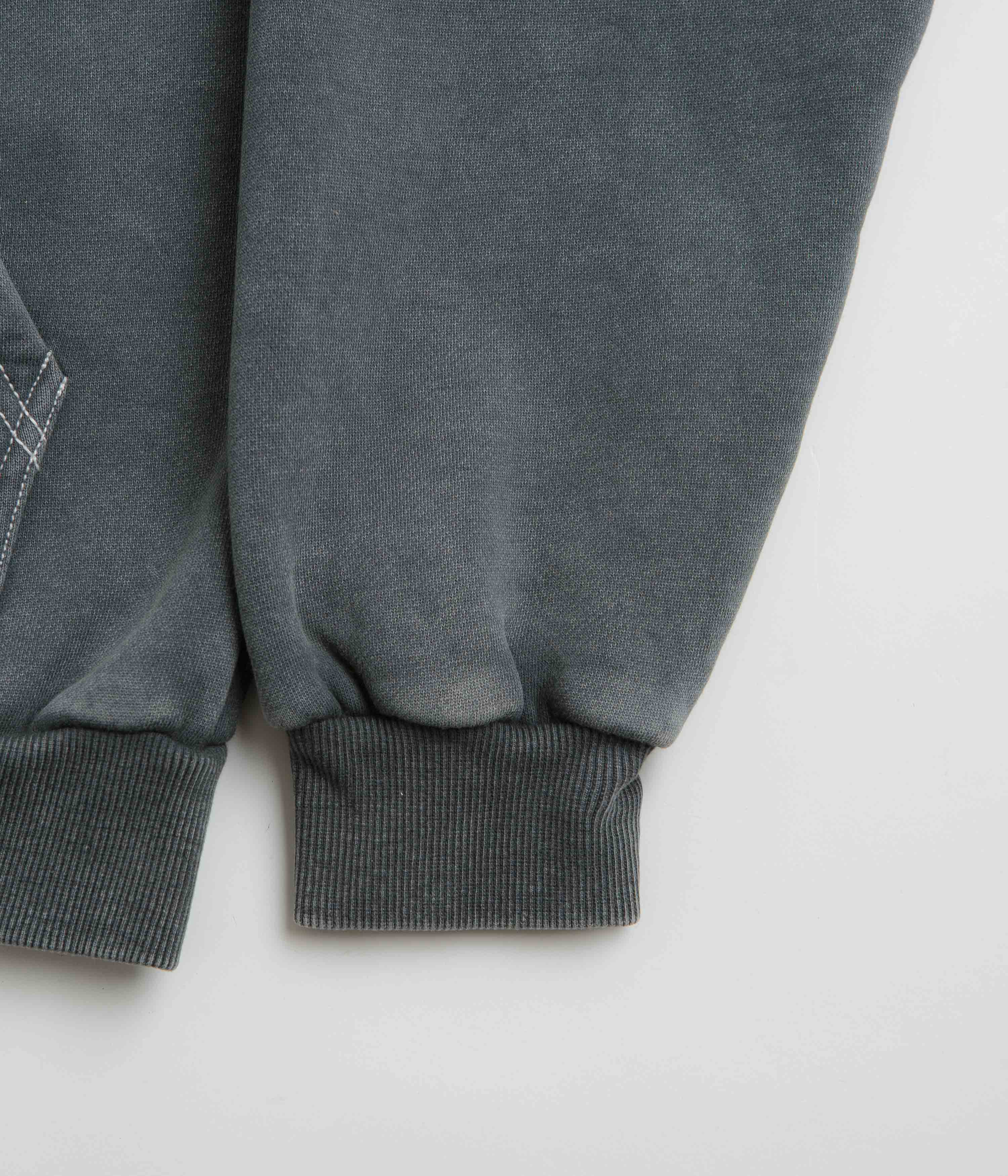 Butter Goods Charcoal Mineral Wash Zip-Thru Hoodie - A Must-Have!