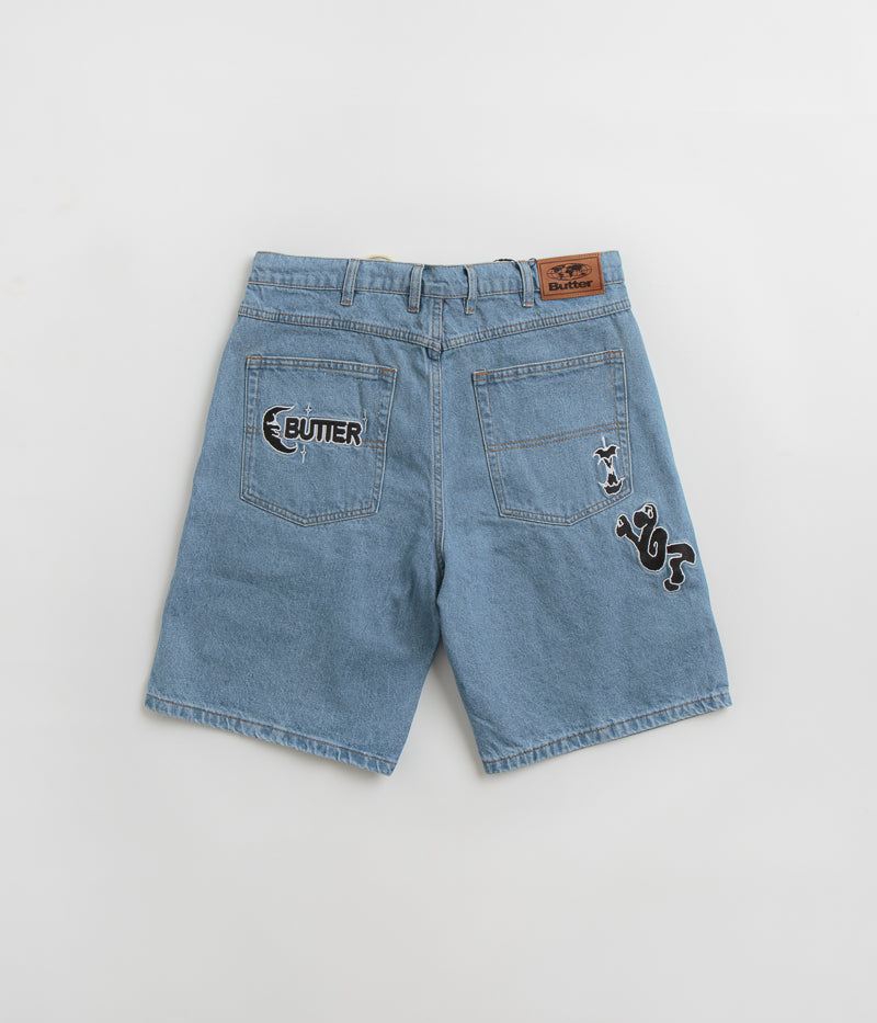 Butter Goods Critter - Washed Indigo Baggy Denim Shorts: A Must - Have!