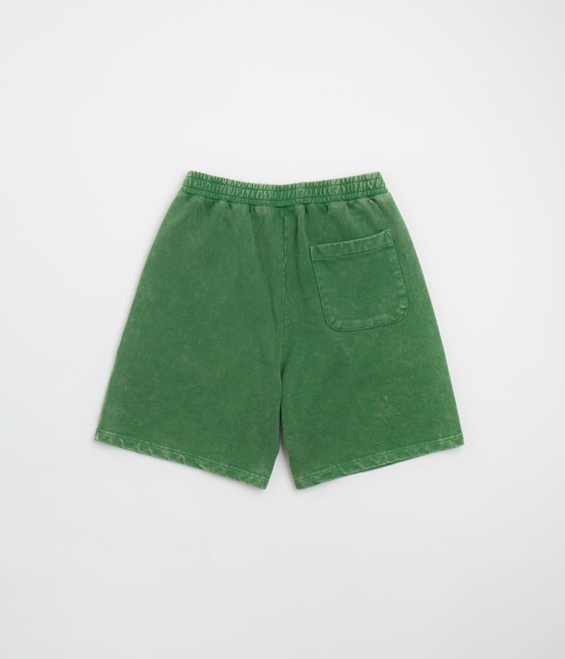 Dime Cyclone French Terry Shorts - Stunning Evergreen Snow Washed