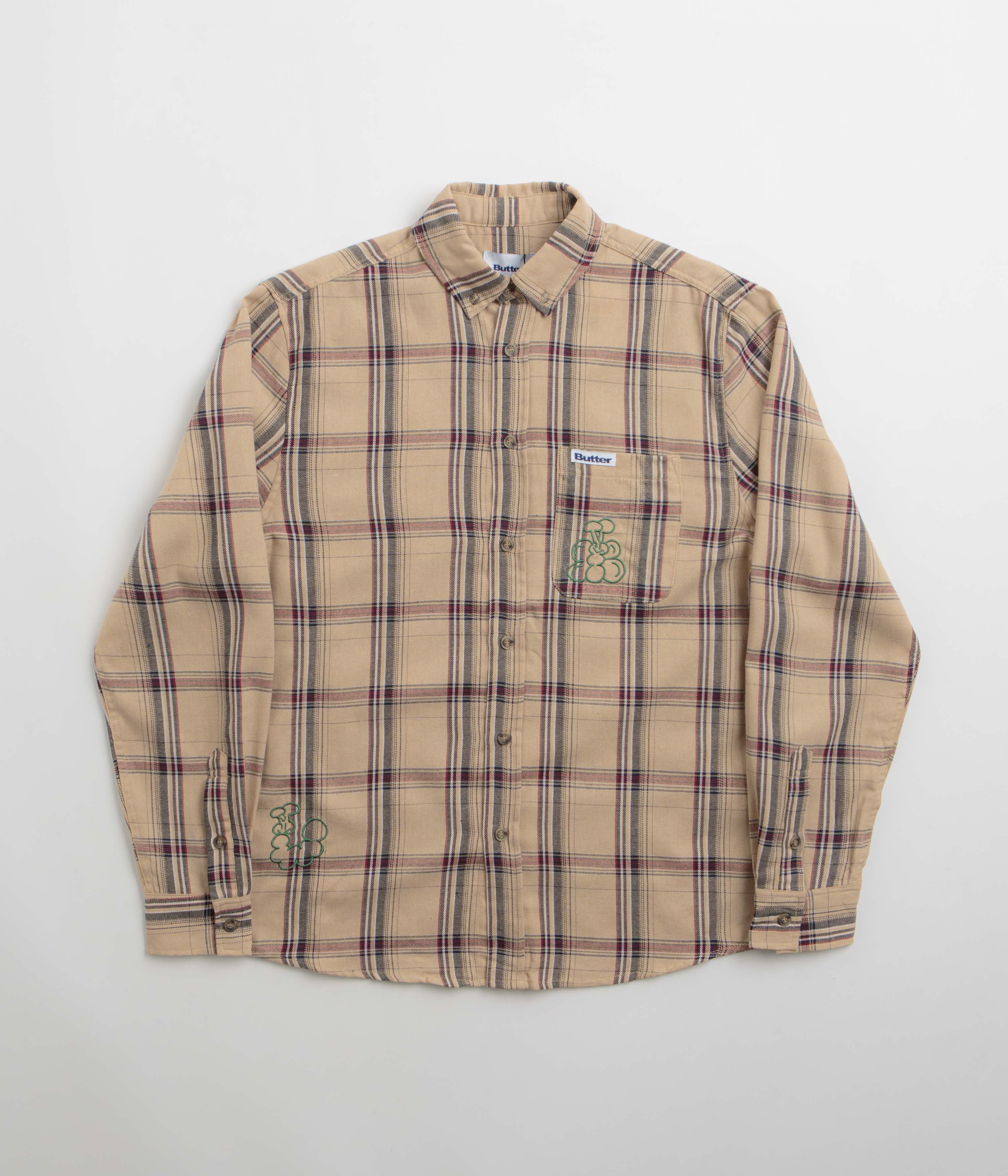 Butter Goods Tan Bugs Flannel Shirt - Irresistible Style!