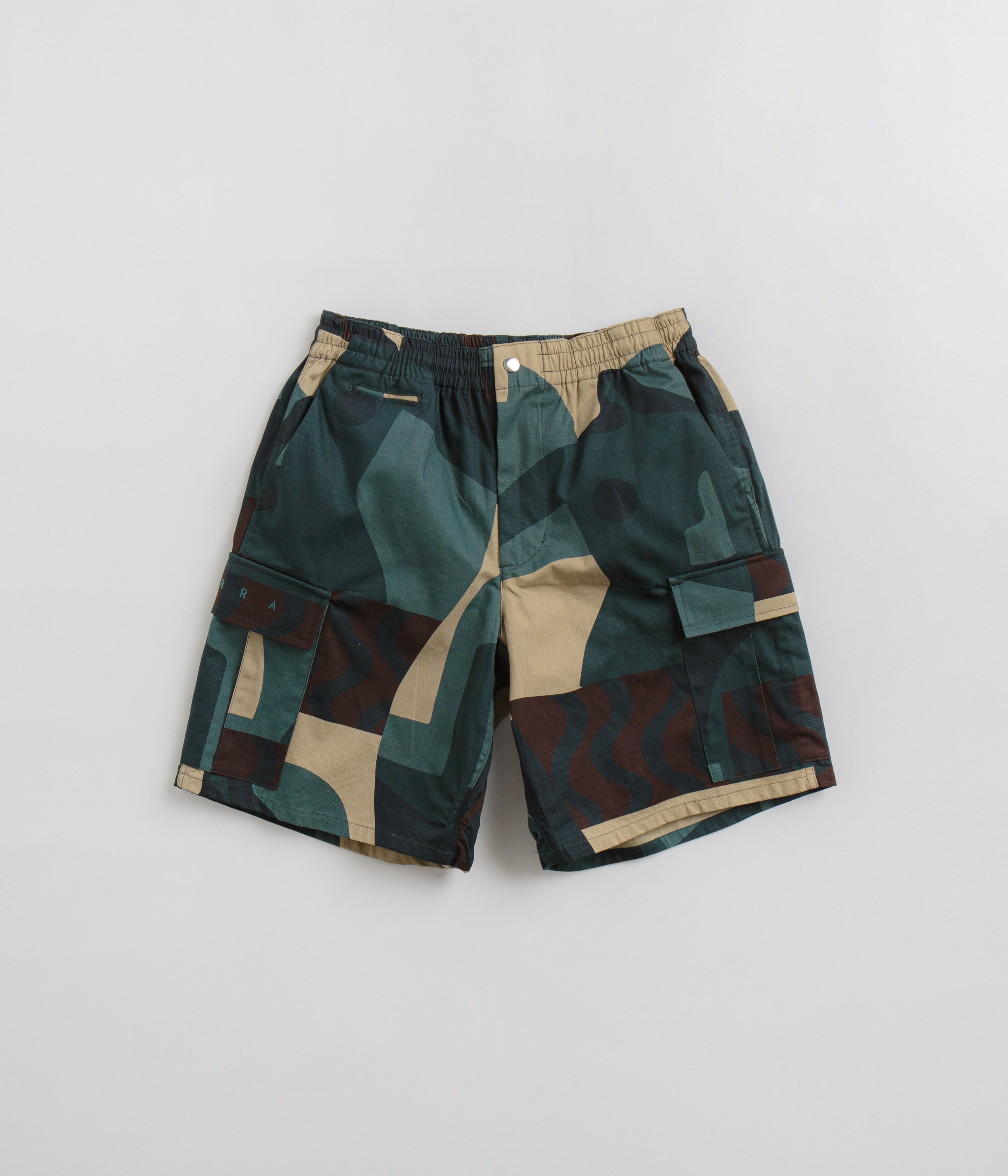 by Parra Distorted Green Camo Shorts - Fashionably Functional
