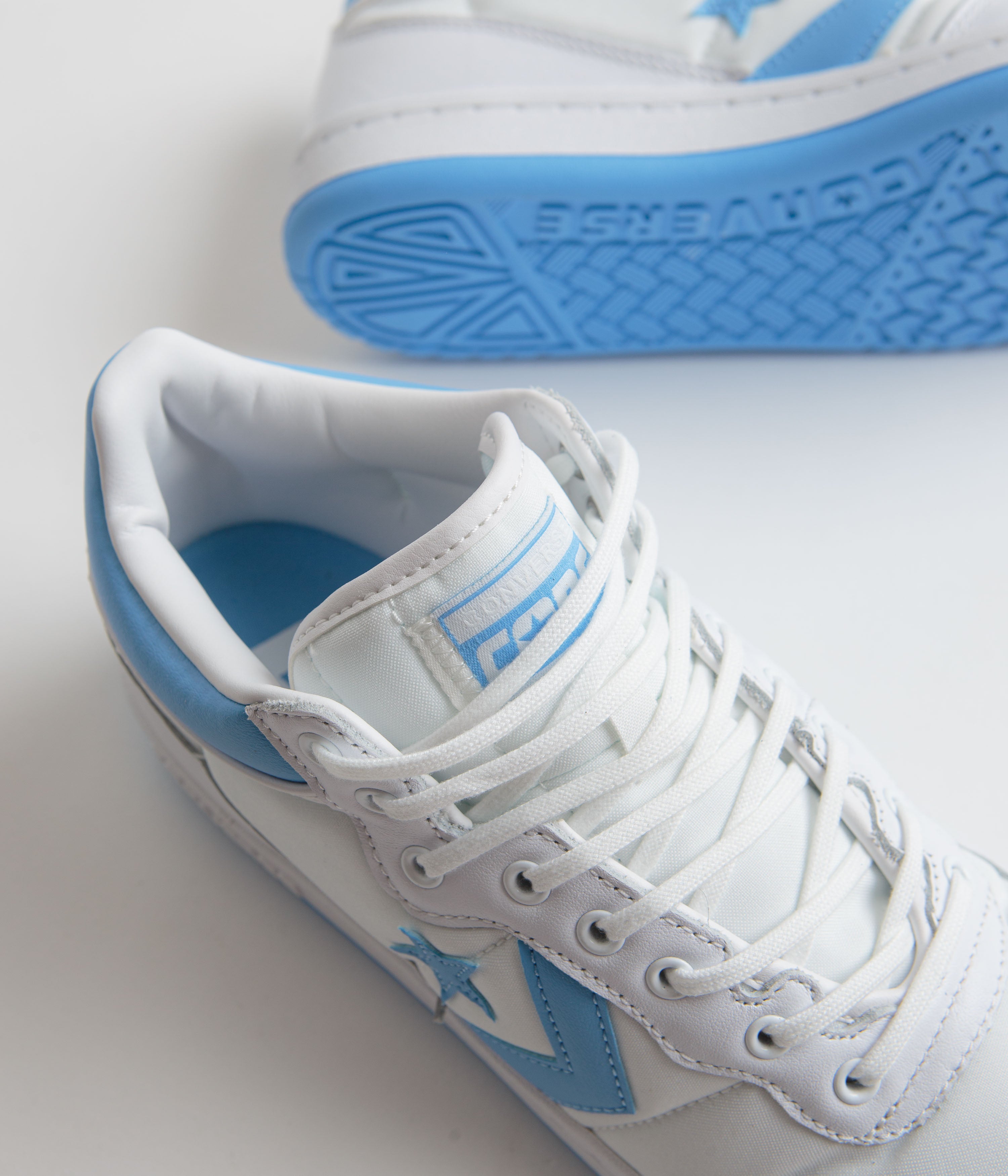 Converse Fastbreak Pro Mid Shoes - Stunning White / Light Blue Combo