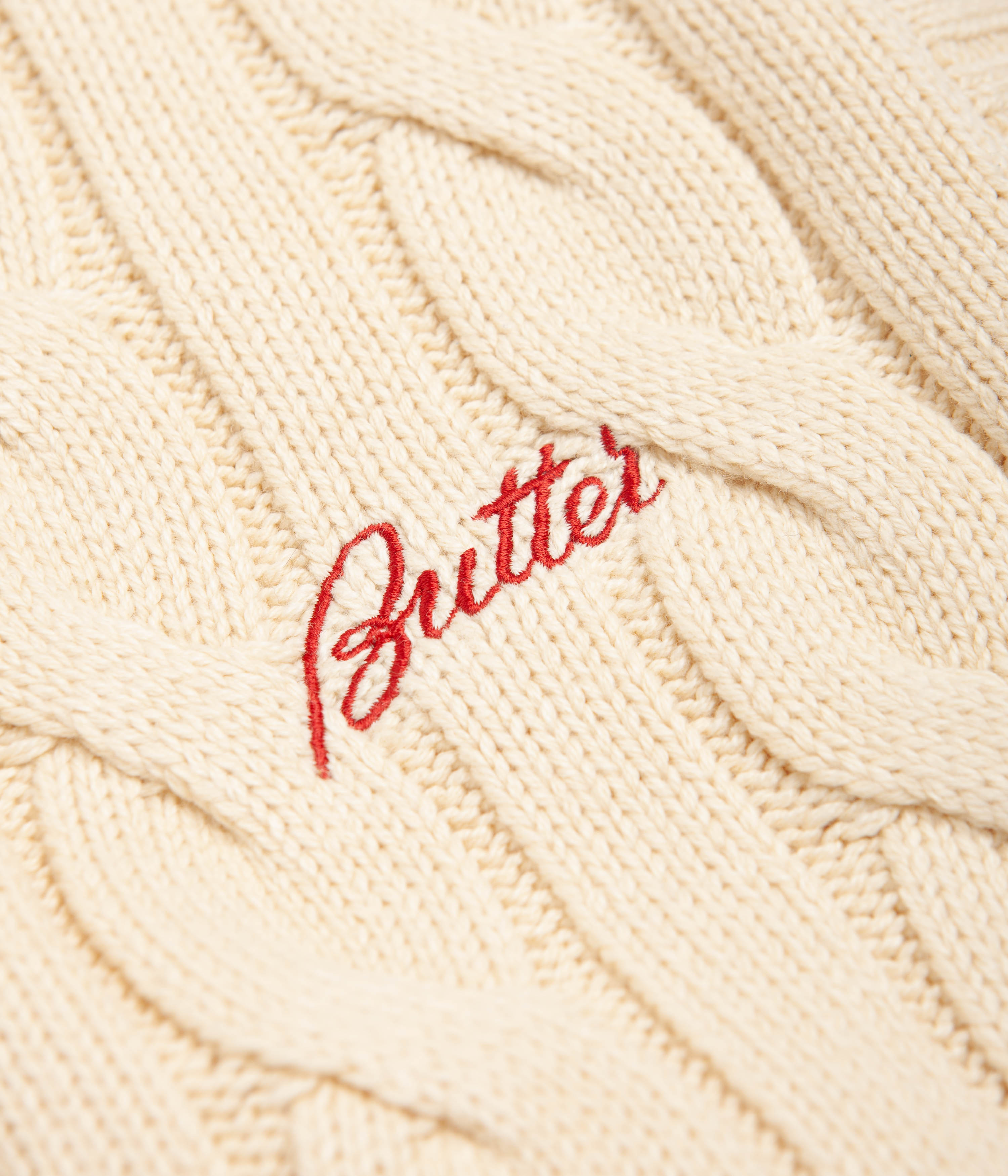 Butter Goods Bone Cable Knit Vest - A Fashion Must-Have