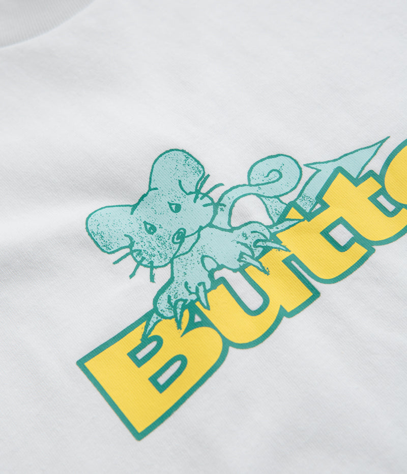 Butter Goods White Rat Logo T-Shirt - A Must-Have!