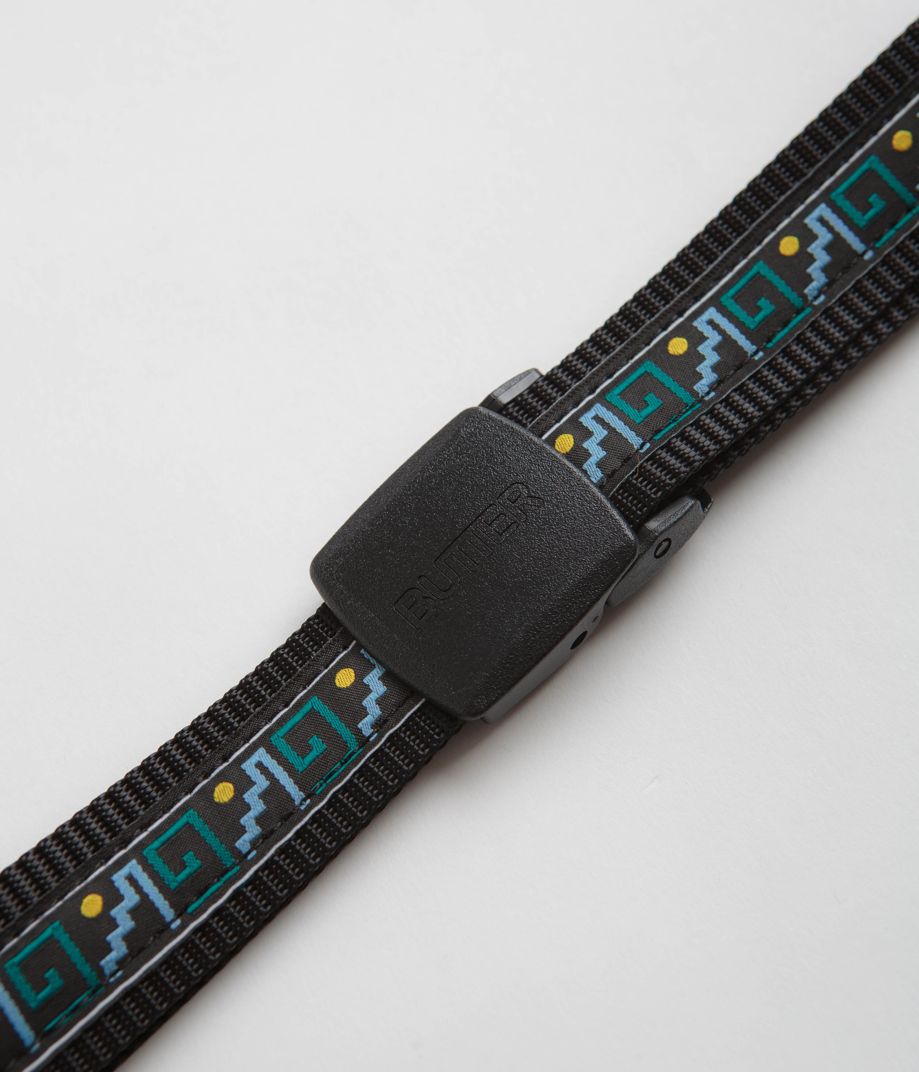 Butter Goods Black Elasticated Web Belt - A Skate Style Essential