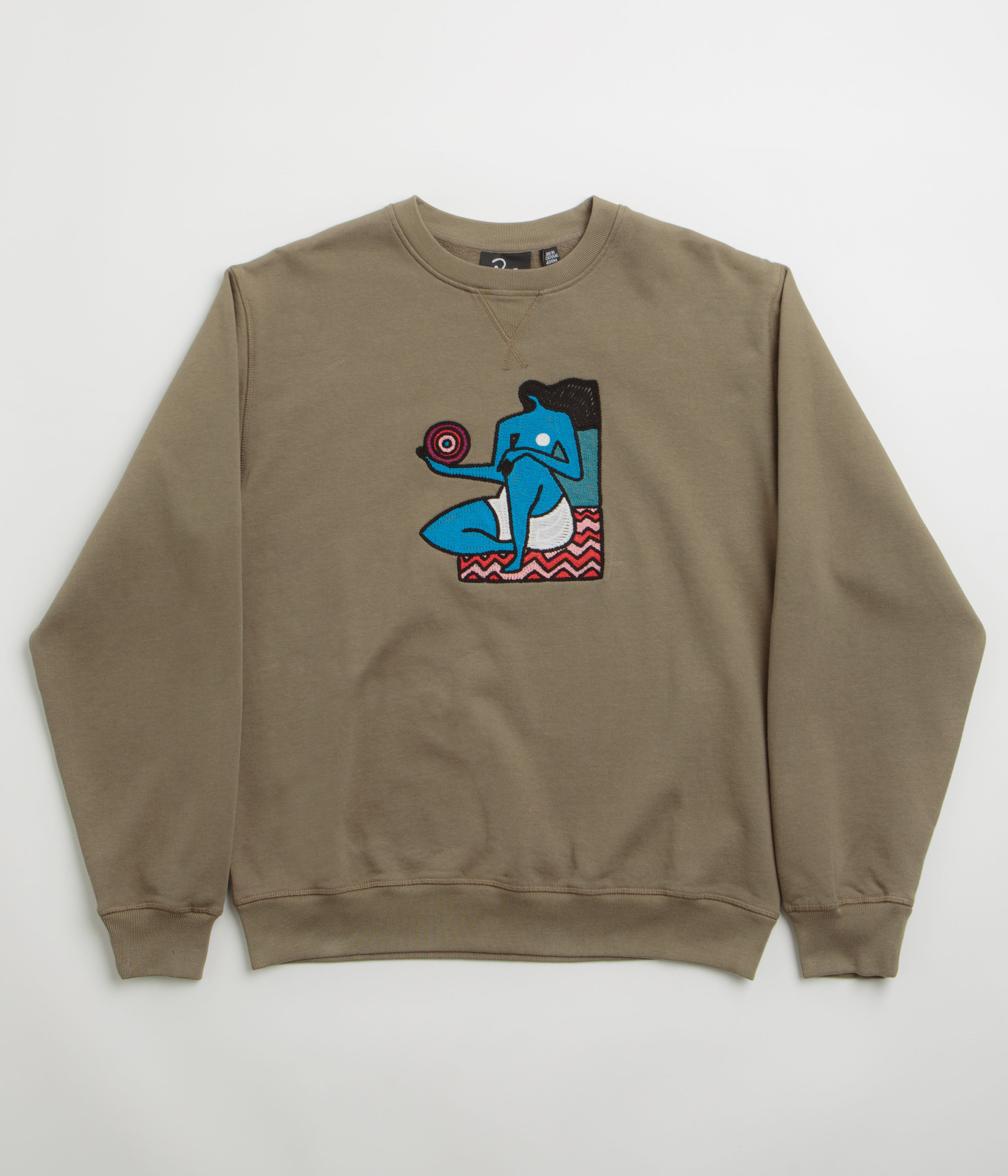 by Parra Future Visions Crewneck Sweatshirt - Stunning Stone Grey