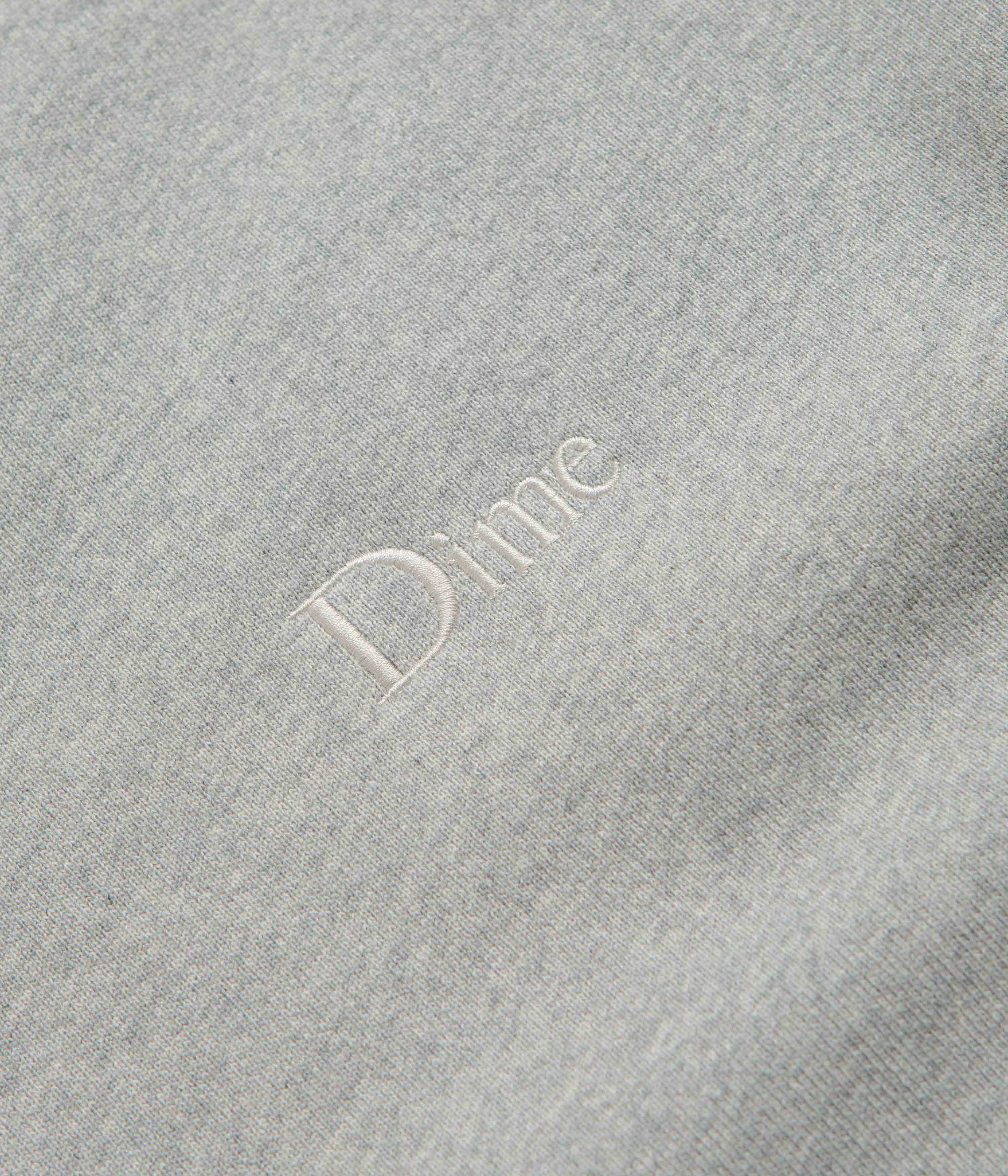 Dime Classic Small Logo Crewneck Sweatshirt - Stunning Heather Grey