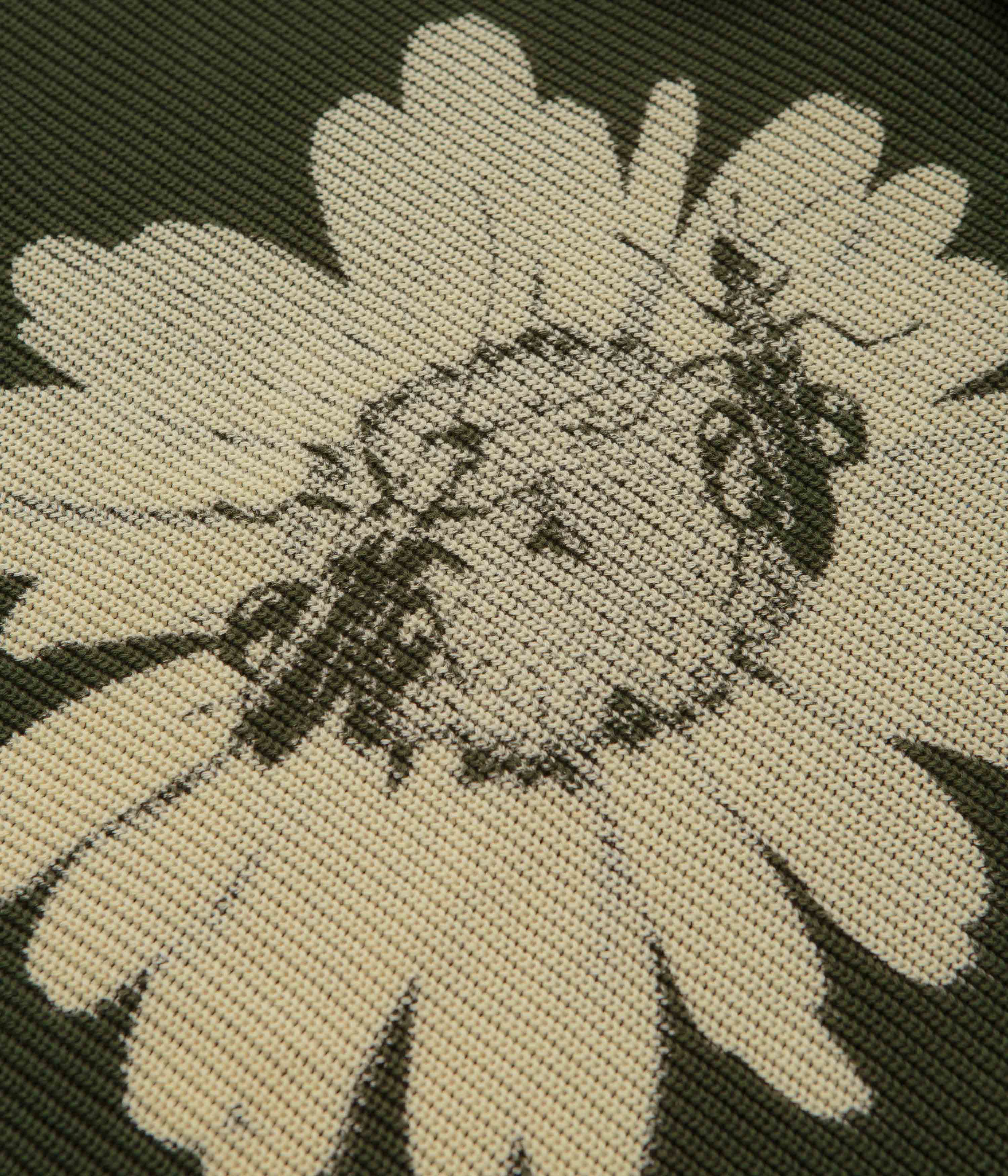 Butter Goods Army Green Sunflower Knit Sweatshirt - A Must-Have!
