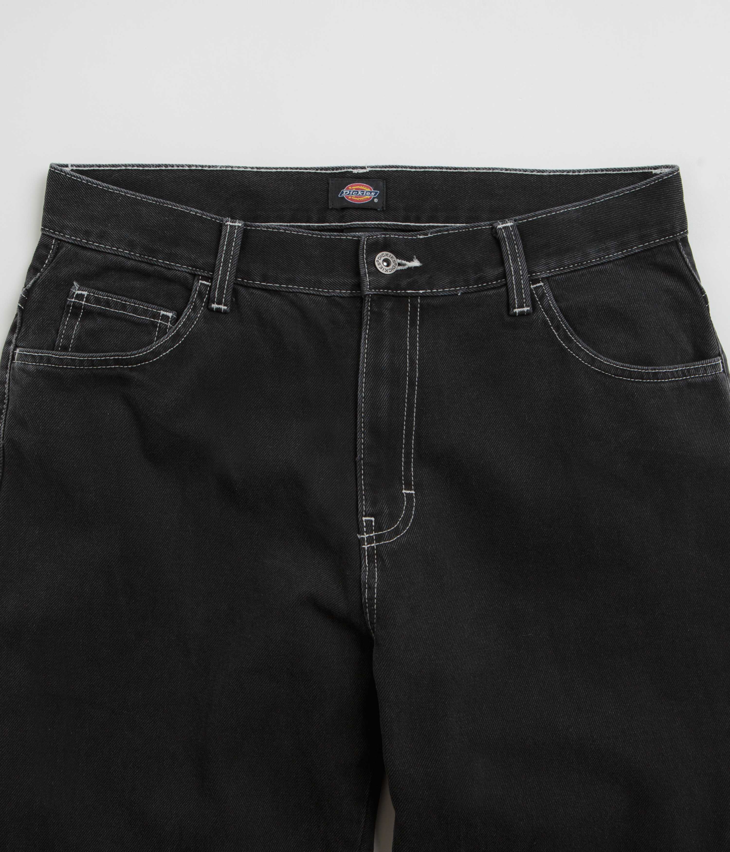 Dickies Black Wash Double Knee Jeans - A Must-Have!