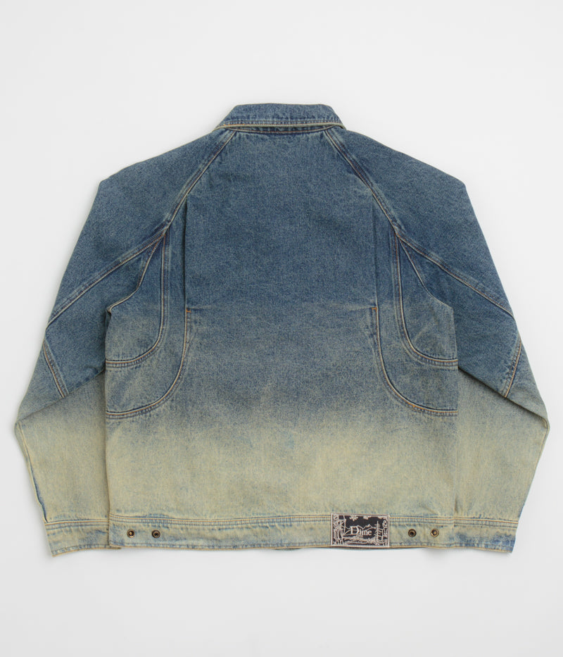 Dime Dipped Sandblasted Indigo Denim Jacket - A Stylish Workwear Gem