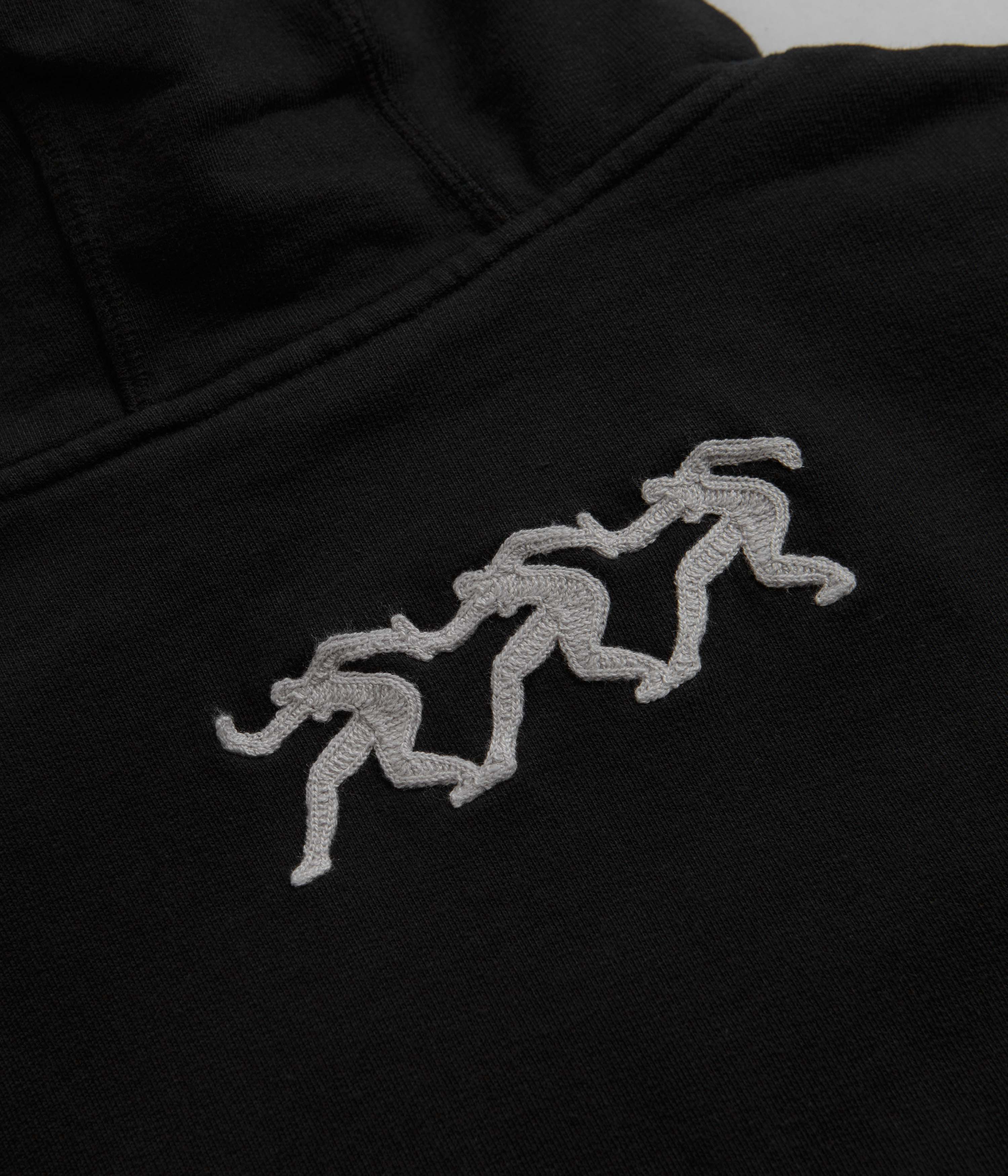 by Parra Black Zipped Pigeon Zip Hoodie - A Fashion Statement