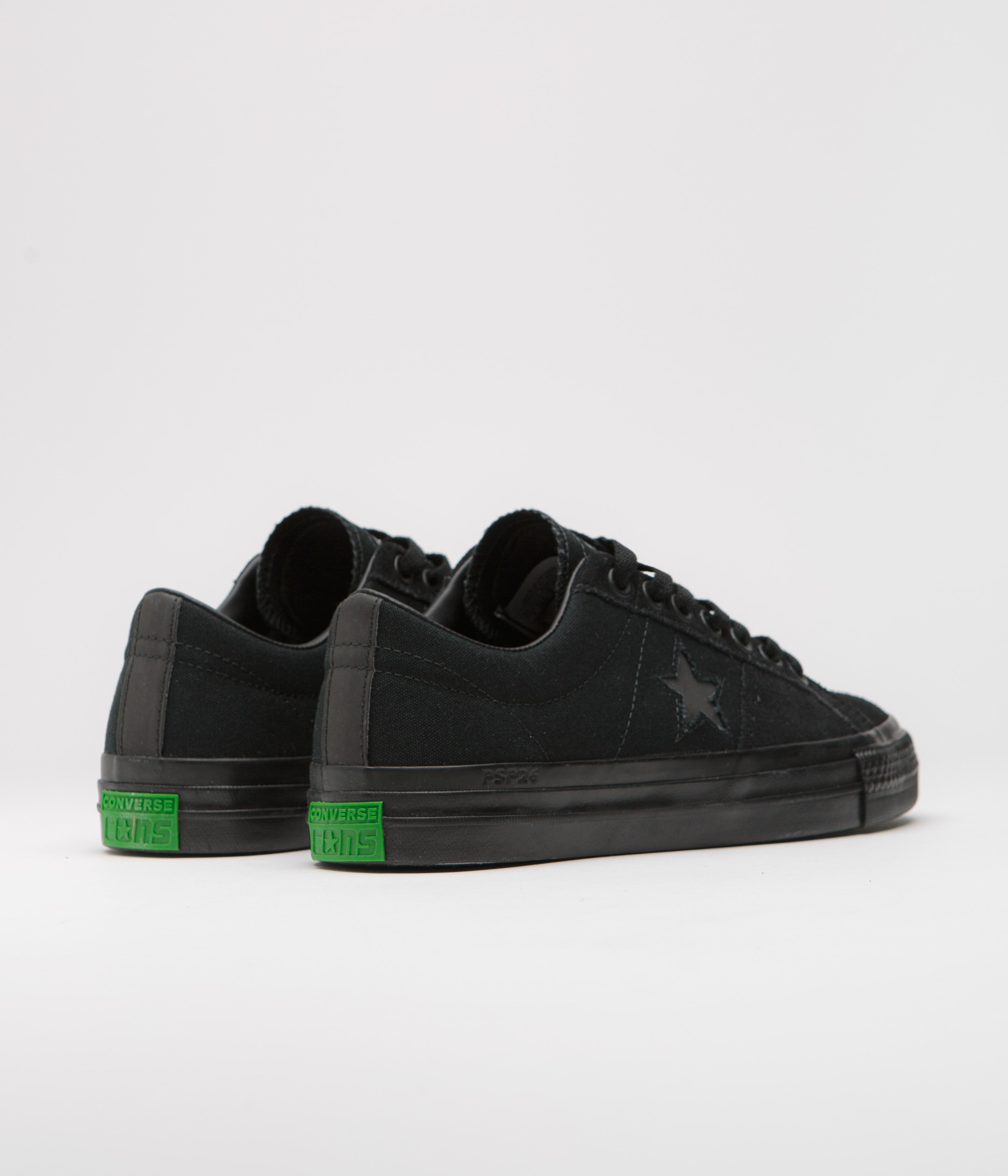 Converse One Star Pro Ox Sean Greene Shoes - Stylish Black/Sap Green Combo