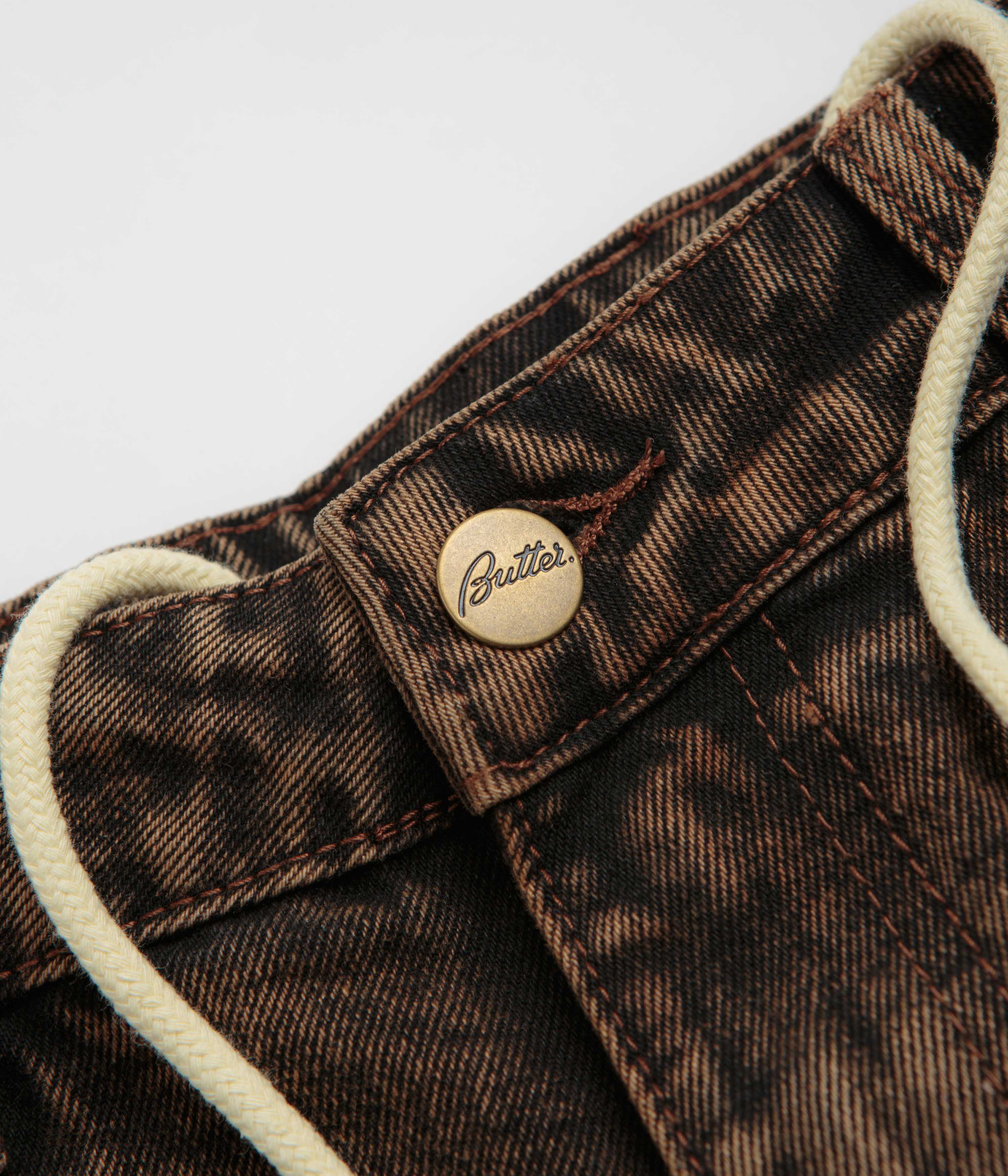 Butter Goods Acid Brown Spider Denim Shorts - A Fashion Sensation!