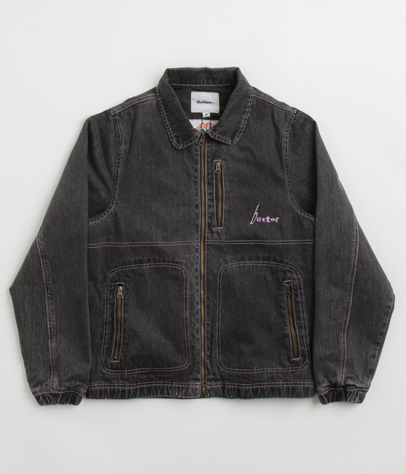 Stylish Butter Goods Device Washed Grey Denim Jacket - A Must-Have!