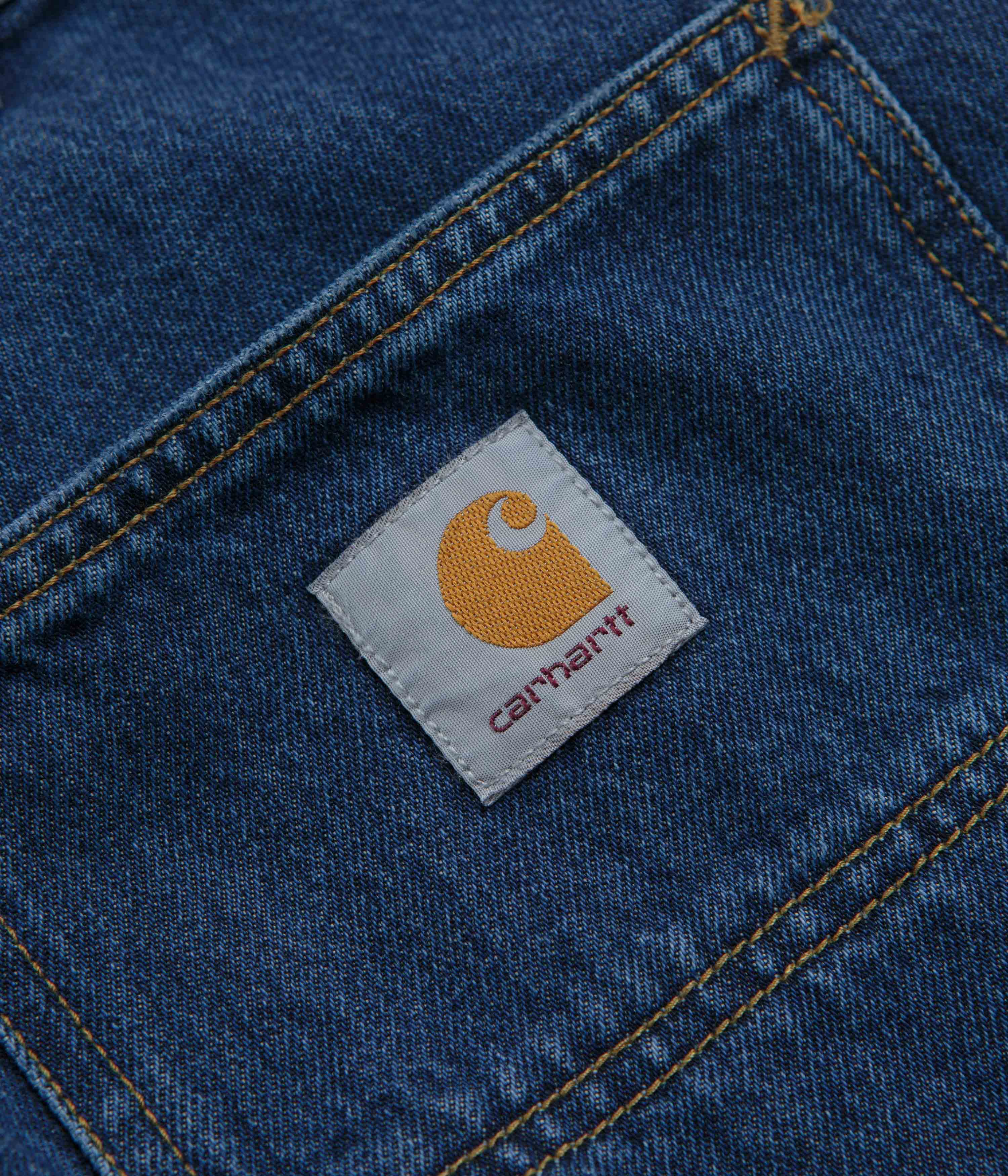 Carhartt Stone Washed Blue Single Knee Shorts - A Must-Have for Workers!