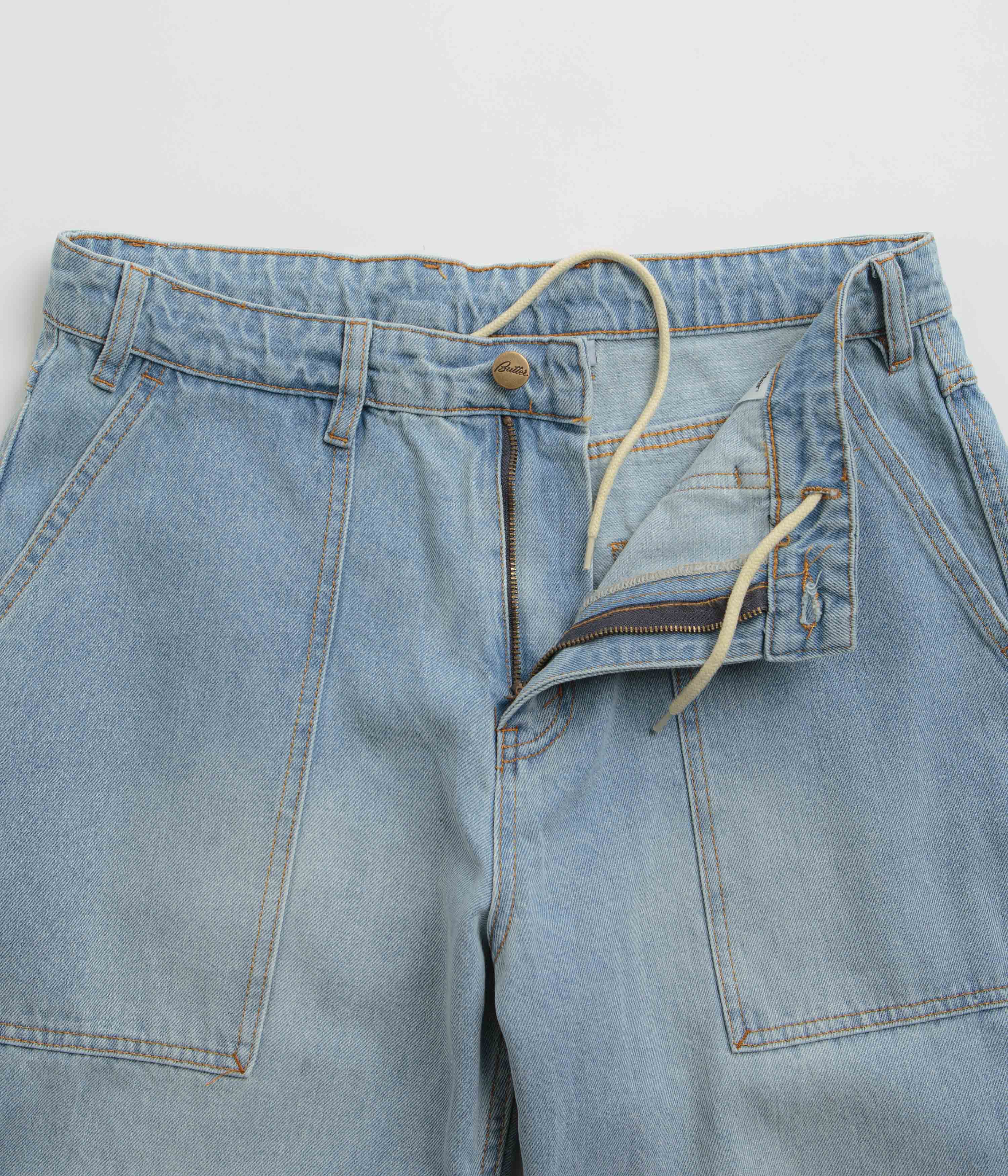 Butter Goods Patch Pocket Jeans - Stunning Faded Light Blue