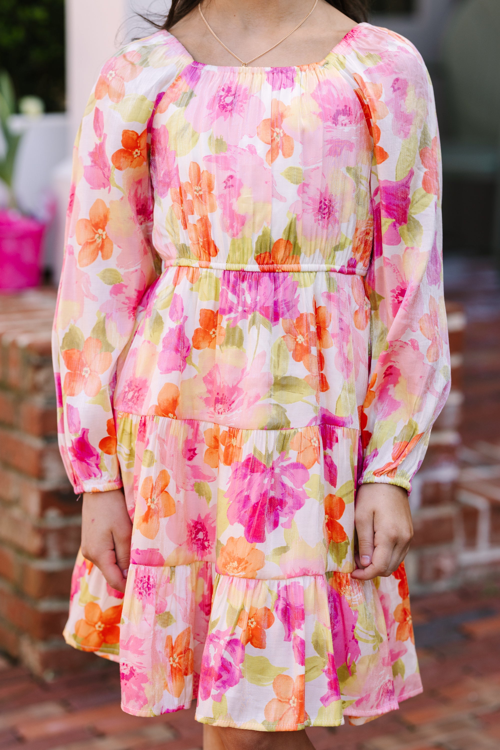 Pink Floral Babydoll Dress for Girls: Capture Hearts!
