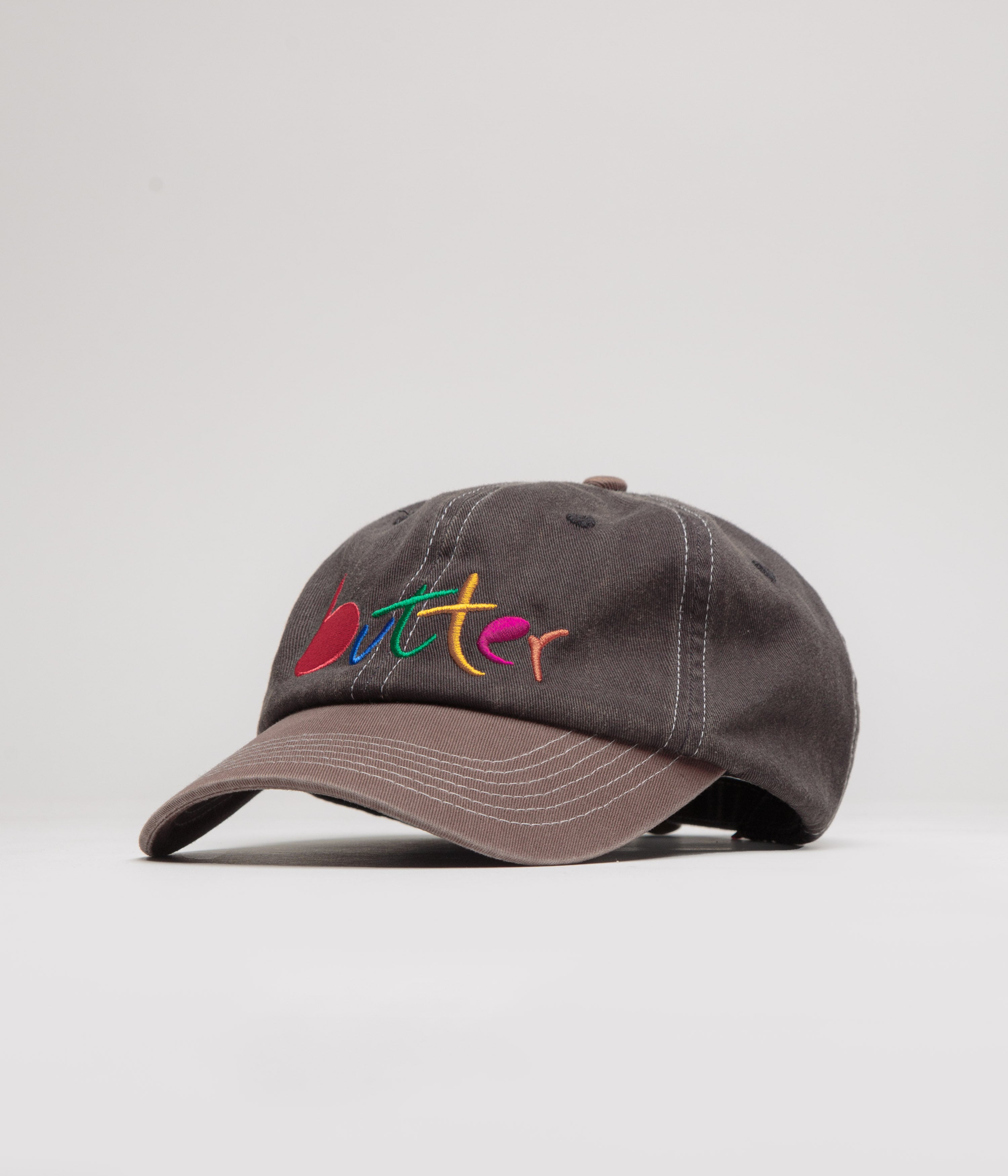 Butter Goods Stunning Art Cap - Charcoal & Redwood