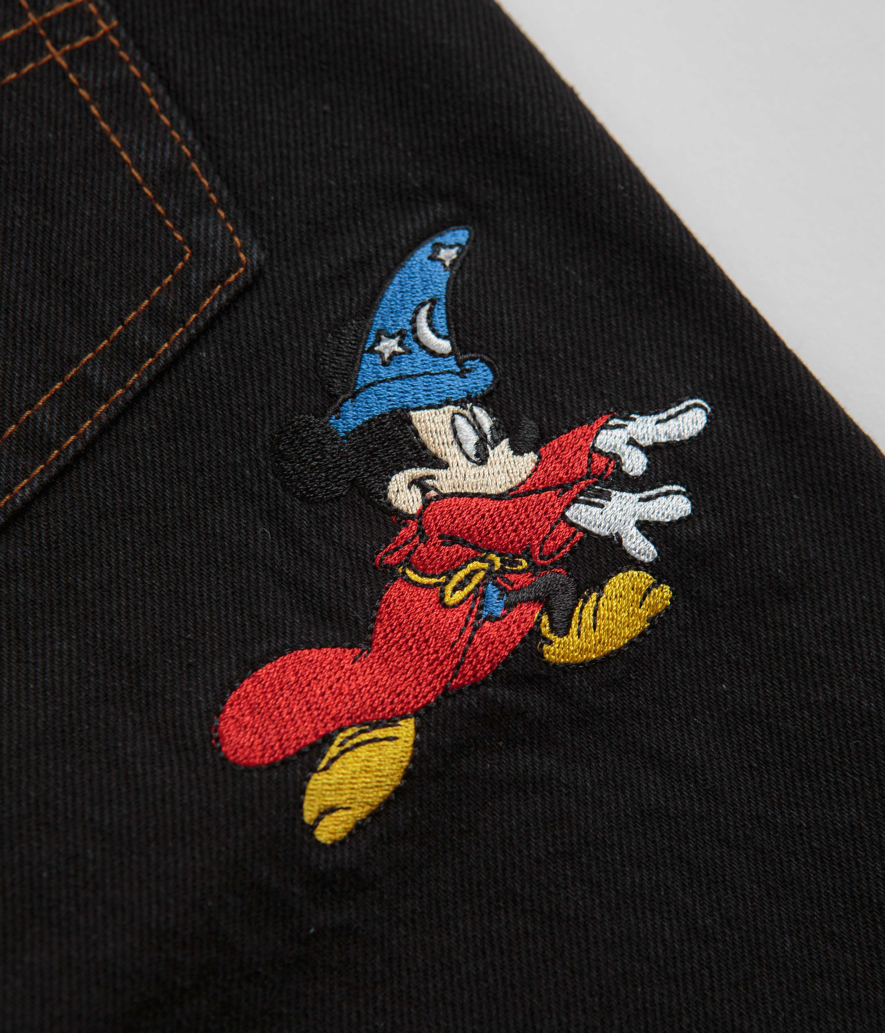 Butter Goods Sorcerer - Stunning Washed Black Baggy Denim Shorts