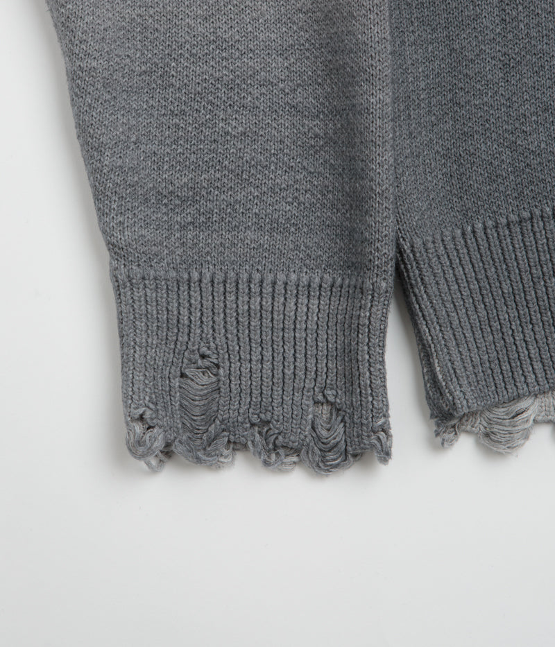 Stunning Dime Cat Knit Sweatshirt in Storm Shade