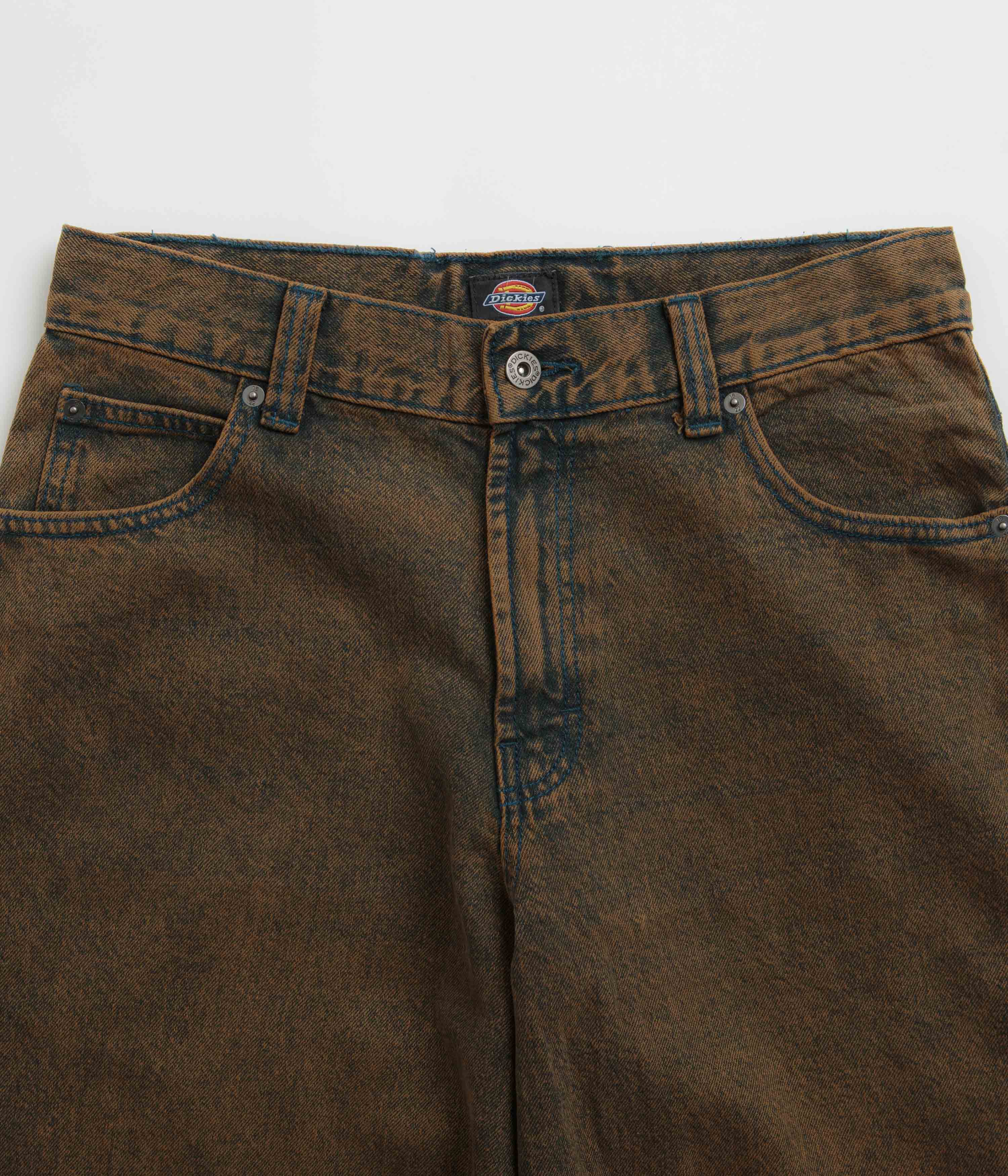 Dickies Indigo Brown Tinted Loose Wave Jeans - Fashionably Baggy!