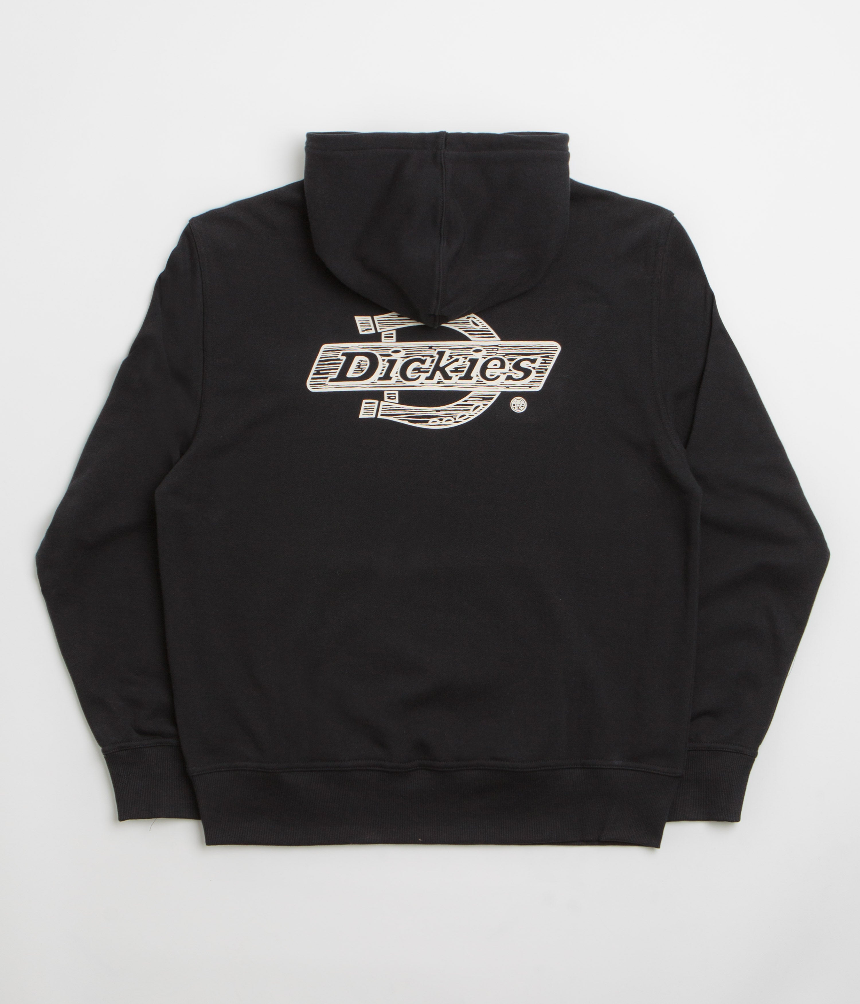 Dickies Stunning Black Wood Logo Hoodie