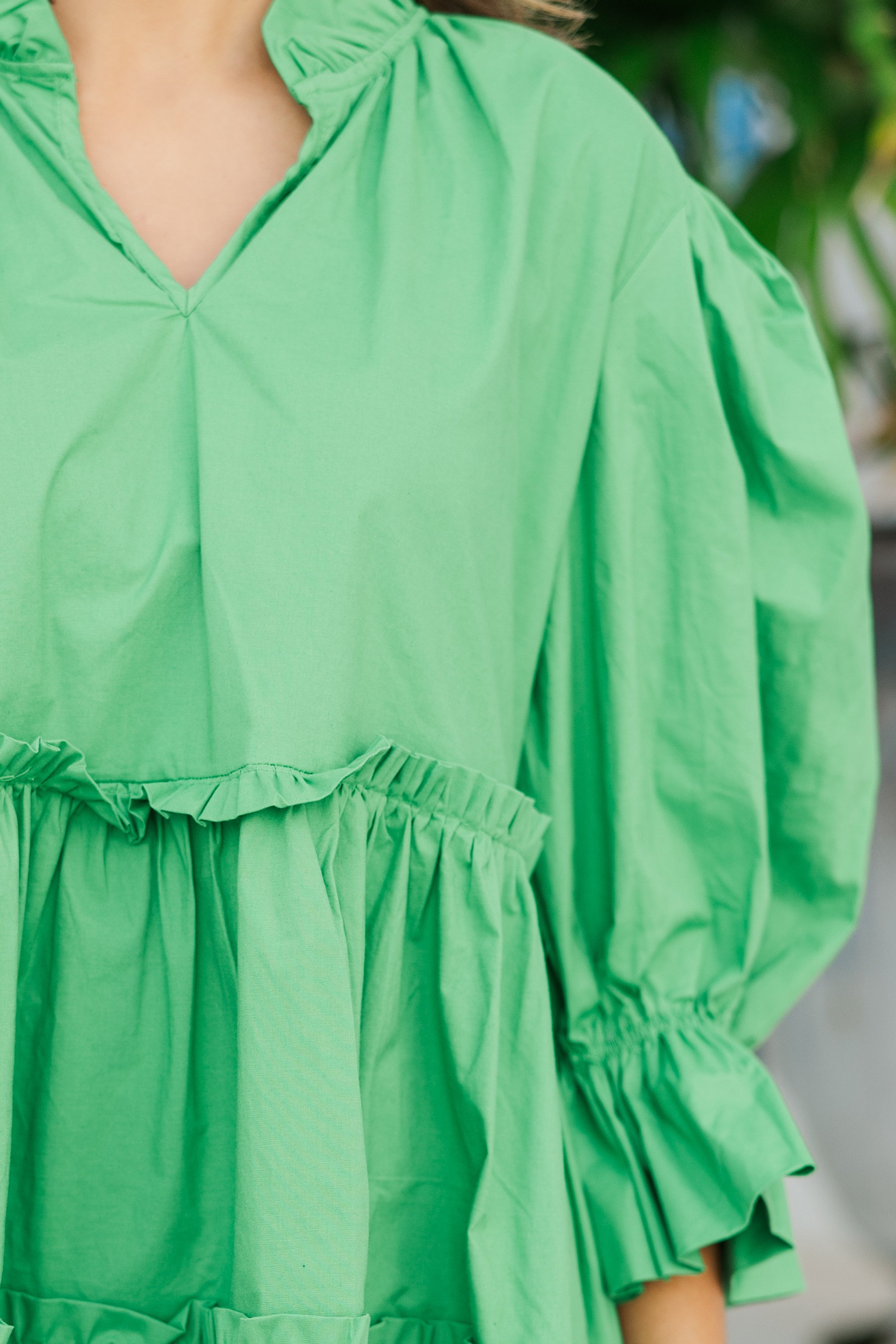 Love-Inspired Green Babydoll Dress: A Summer Must-Have!