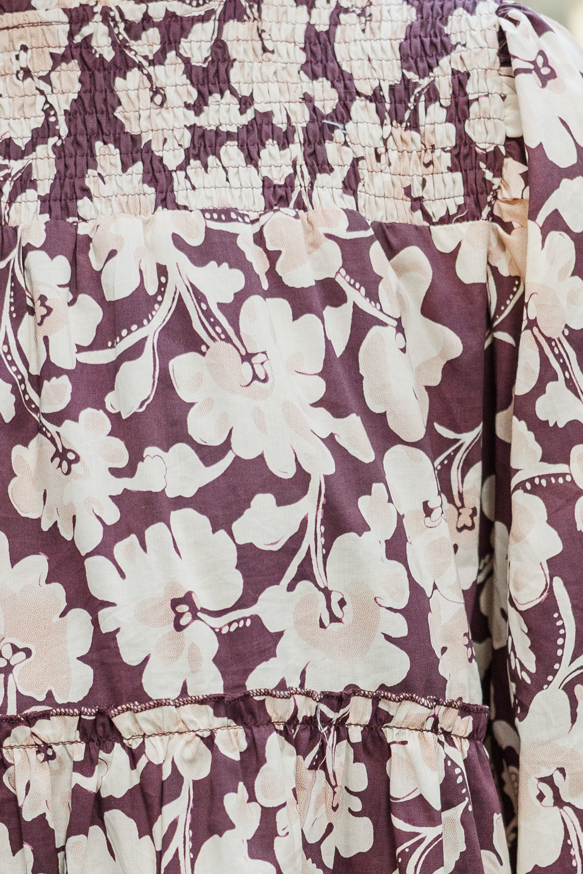 Gorgeous Brown Floral Babydoll Dress - Be Your Best!