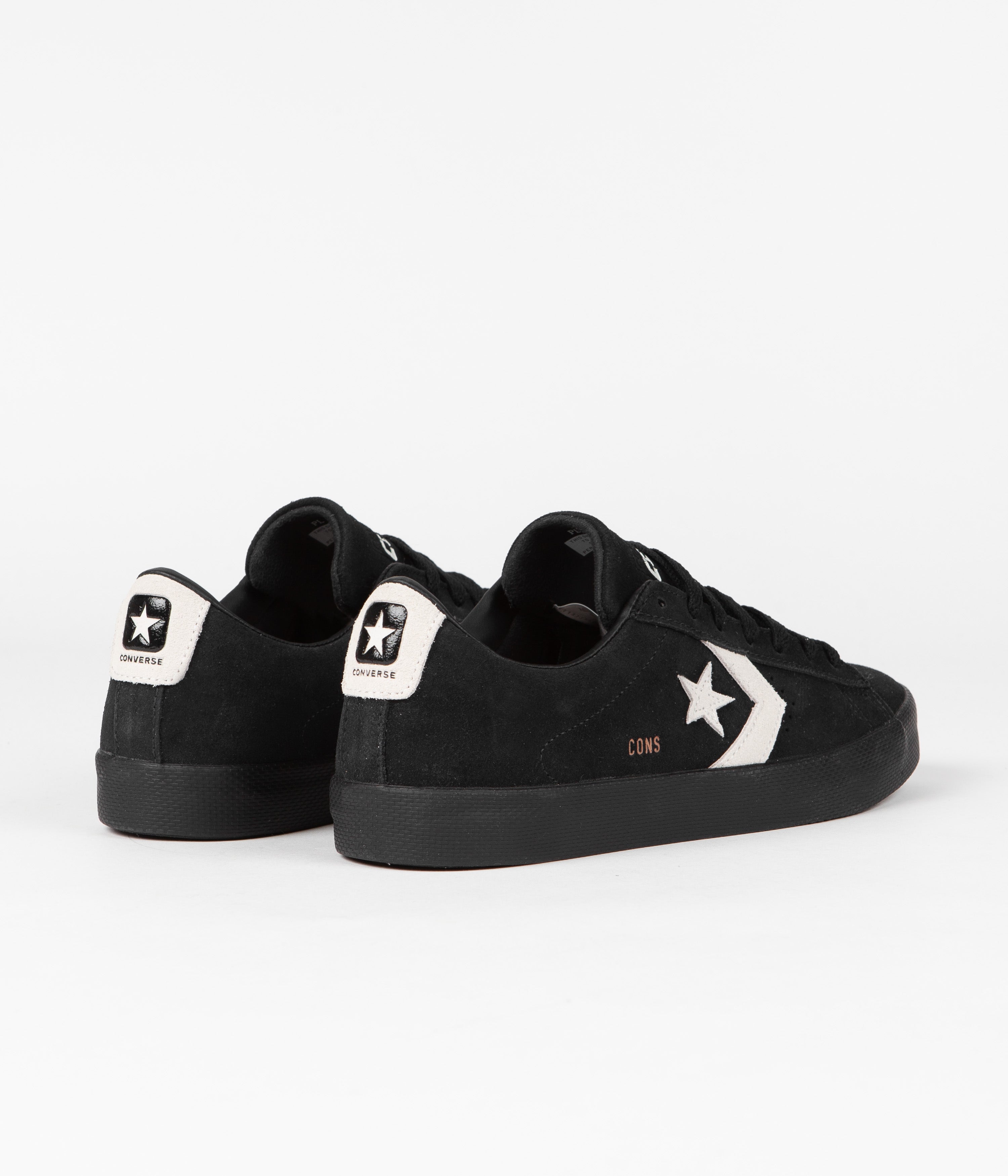 Converse Pro Leather Vulcanized Pro Ox Shoes - Stylish Black/Egret Combo