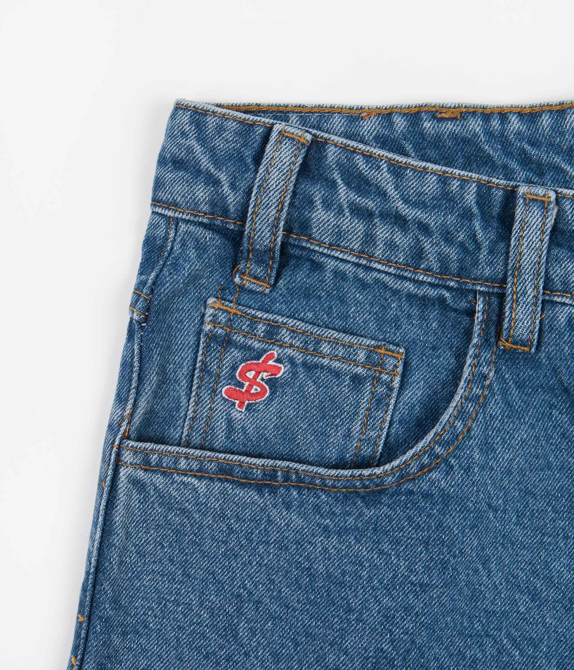 Cash Only Washed Indigo Baggy Jeans - A Nod to '90s Style