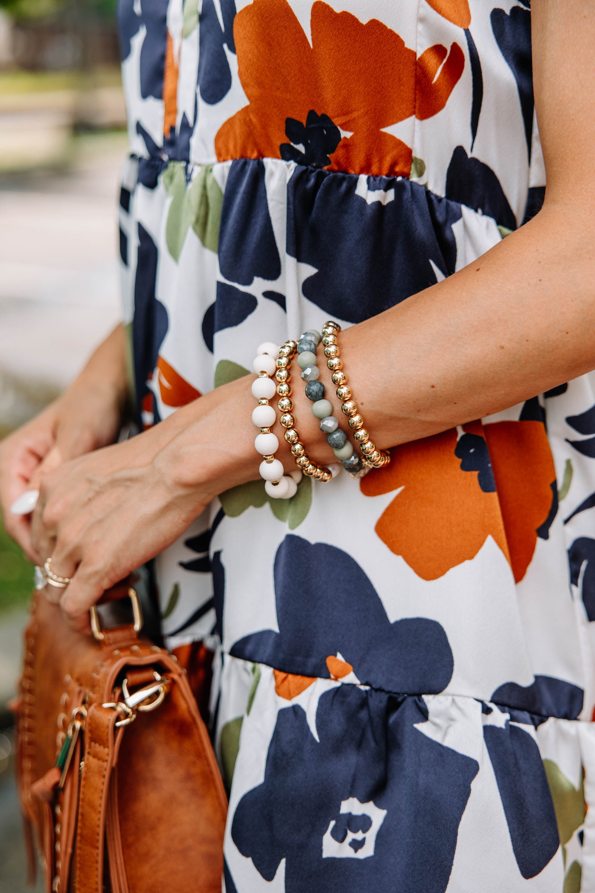 Irresistible Gray Beaded Bracelet Set
