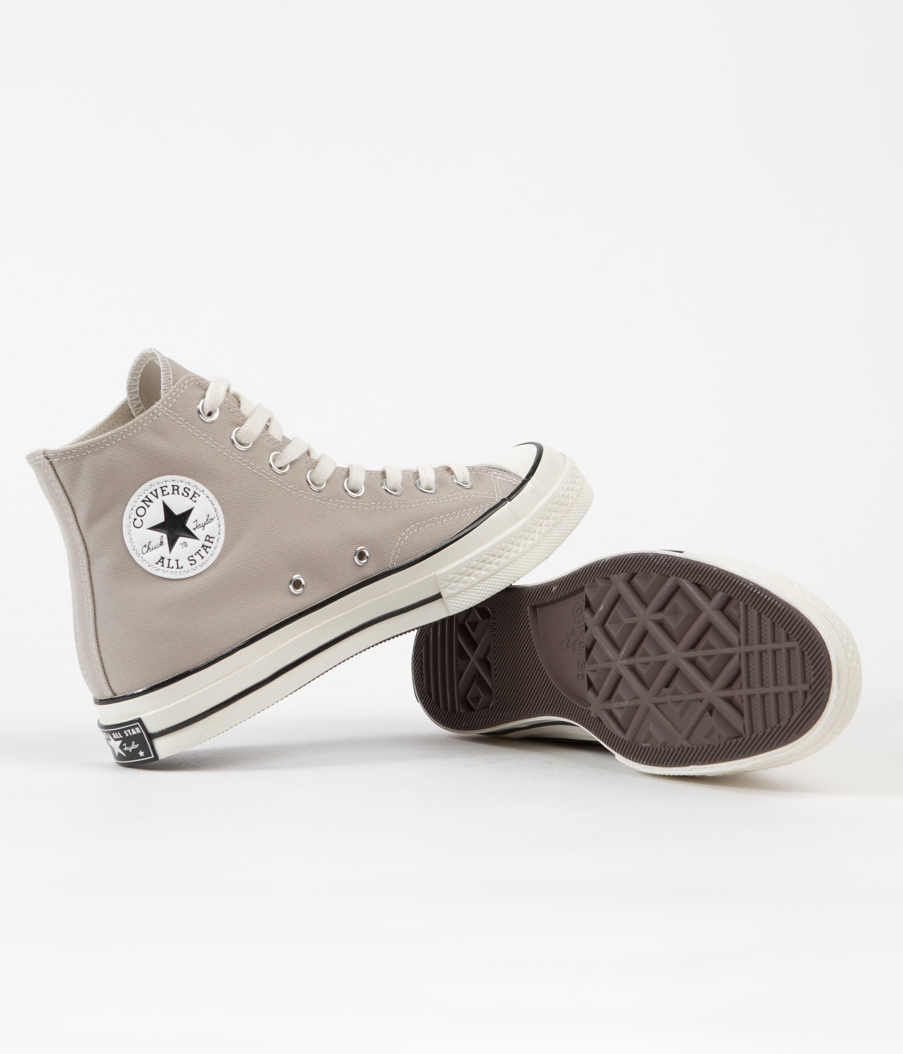 Converse CTAS 70's Hi Recycled Shoes - Papyrus, Egret & Black: Sustainable Style!