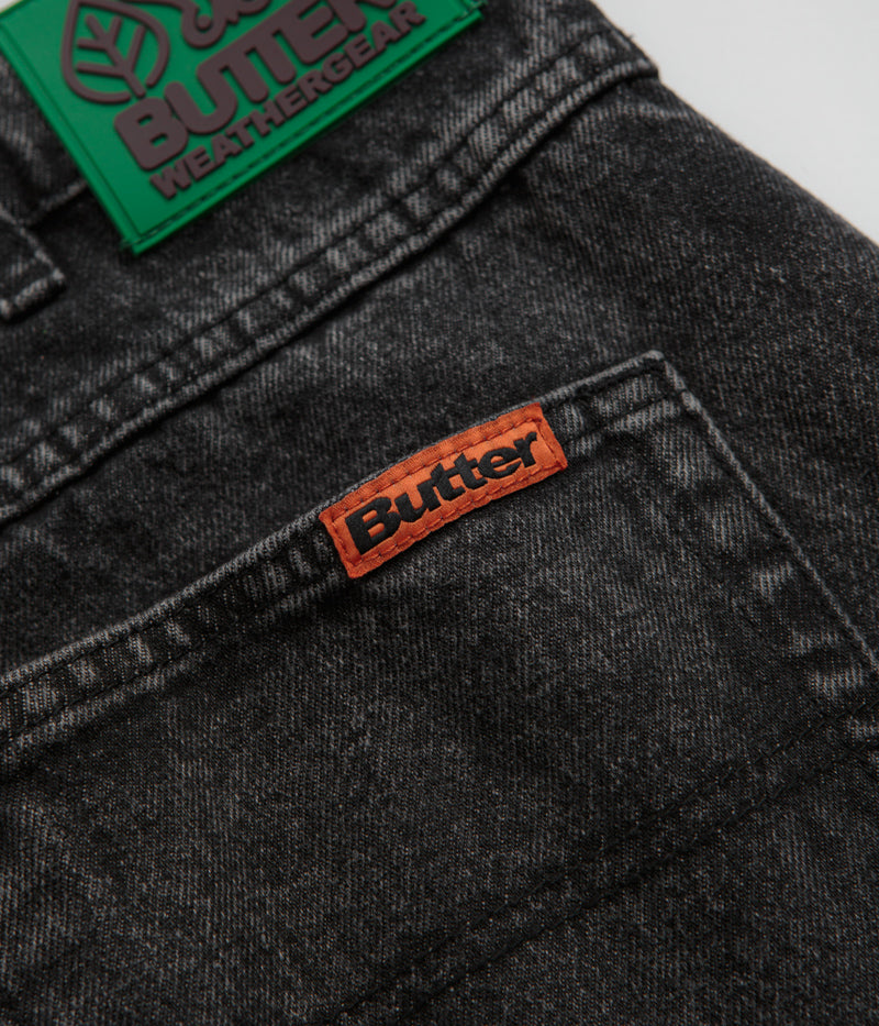 Butter Goods Faded Black Weathergear Jeans - Stylish and Durable
