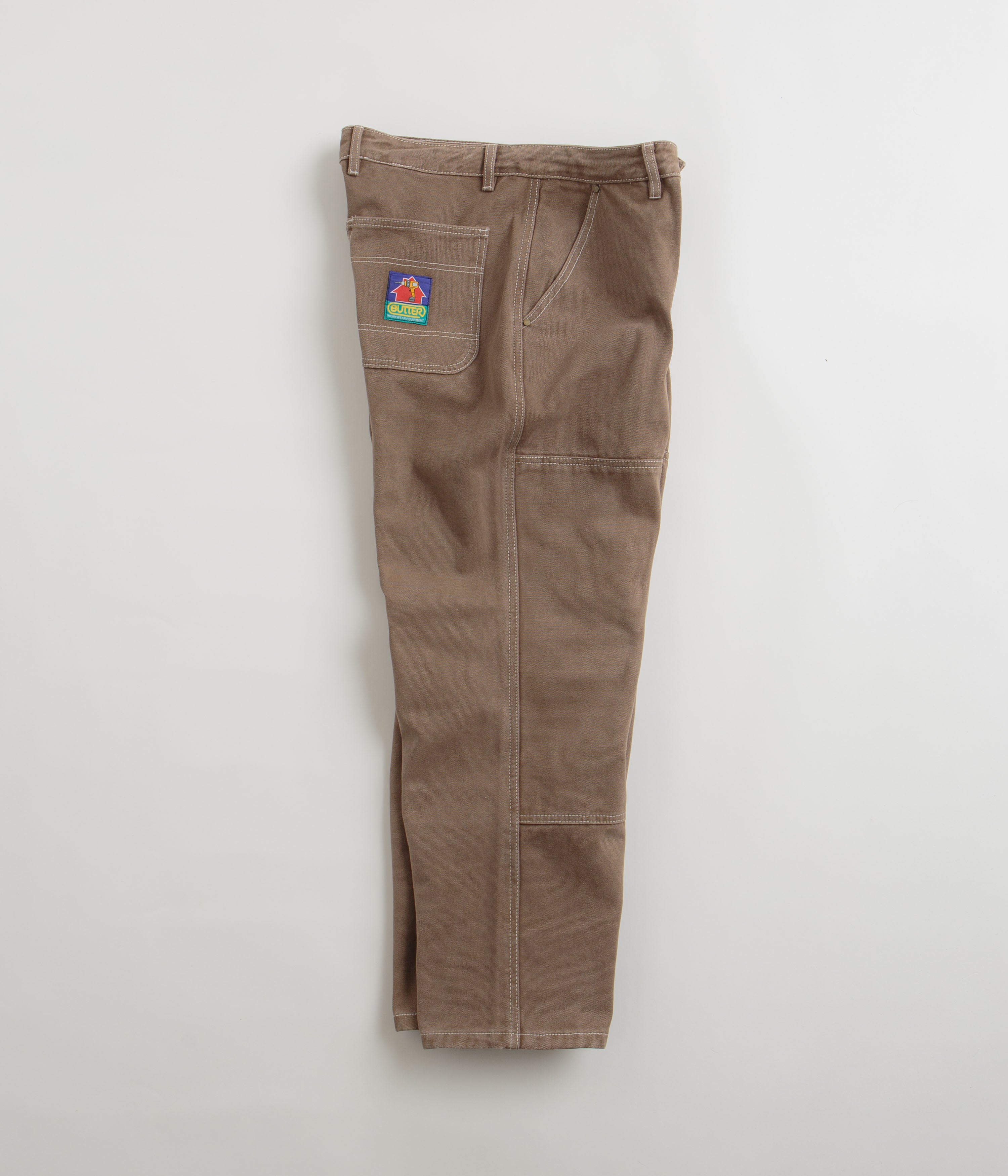 Butter Goods Washed Brown Double Knee Work Pants - A Skater's Dream!