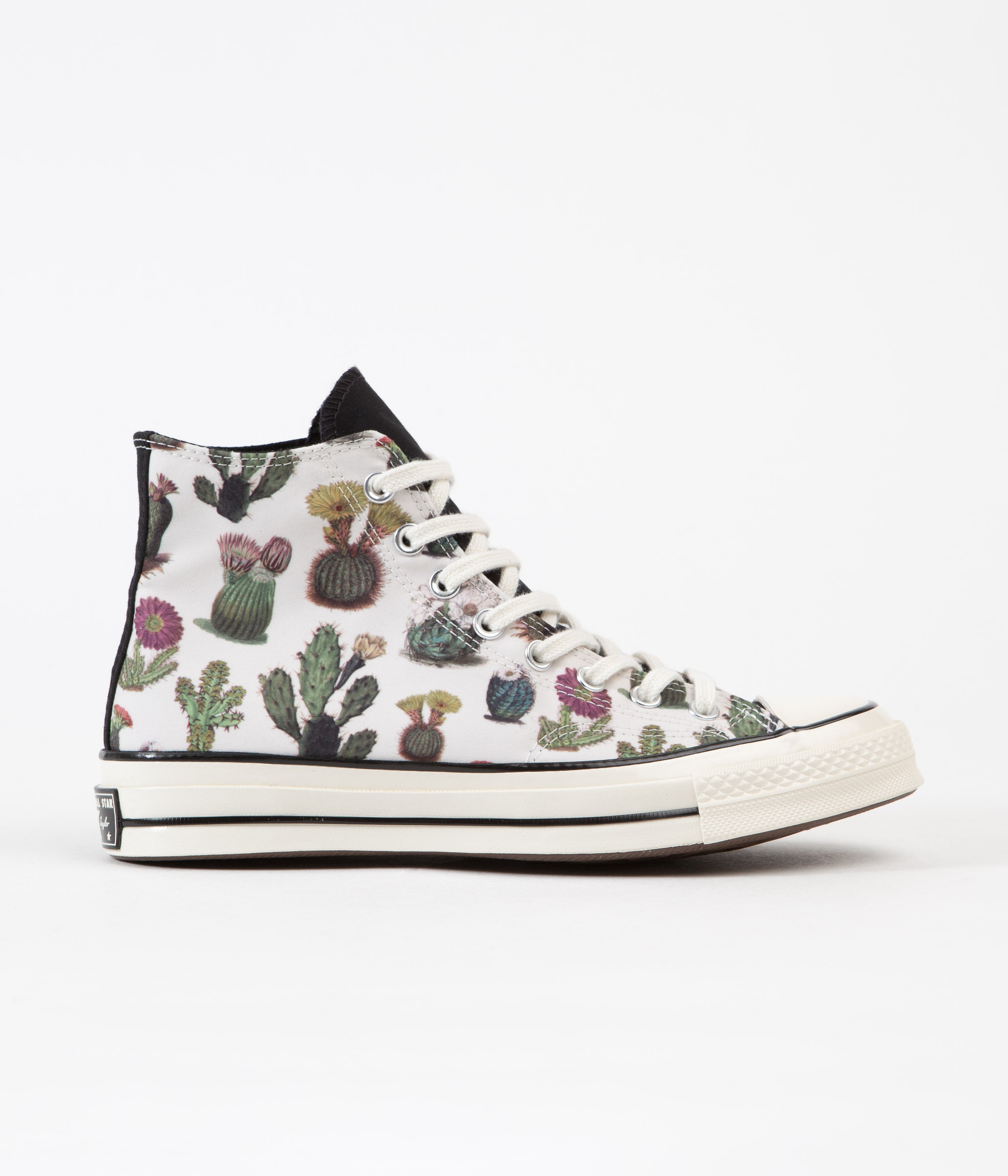 Converse CTAS 70's Hi Succulent Print Shoes - Stunning Egret/Black Combo