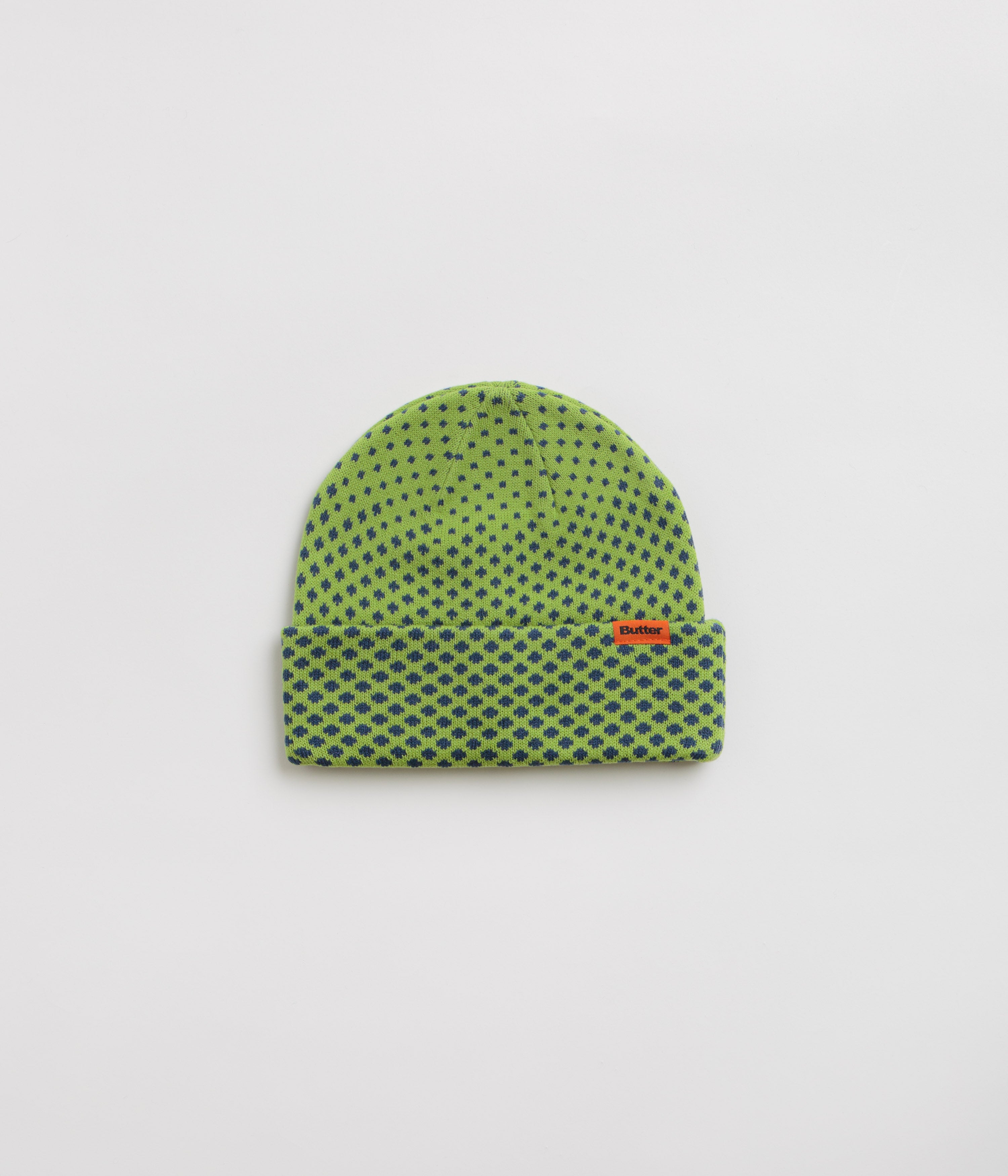 Stylish Butter Goods Green Halftone Cuff Beanie - Grab Yours Now!