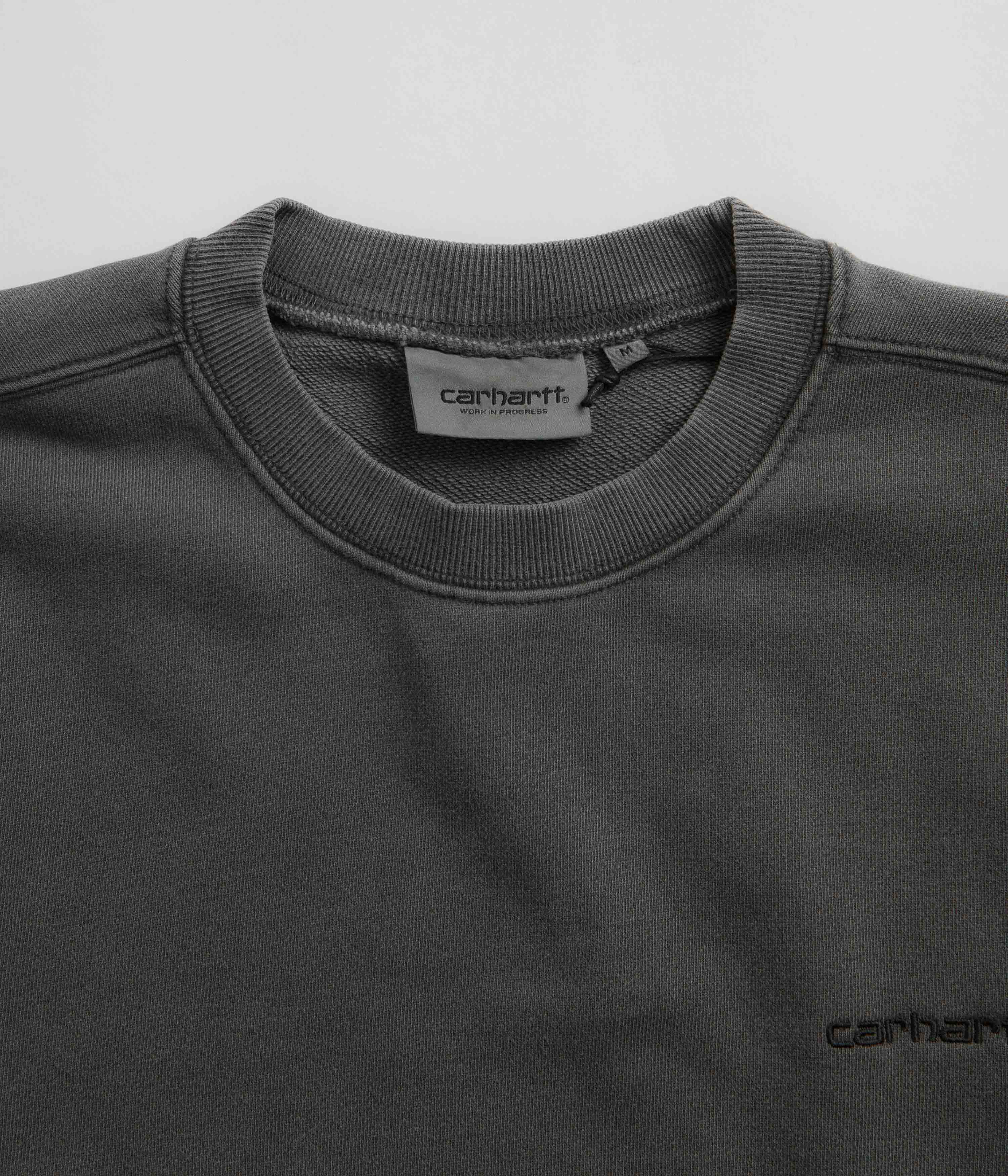 Carhartt's Stylish Black Duster Script Crewneck Sweatshirt - Grab Yours Now!