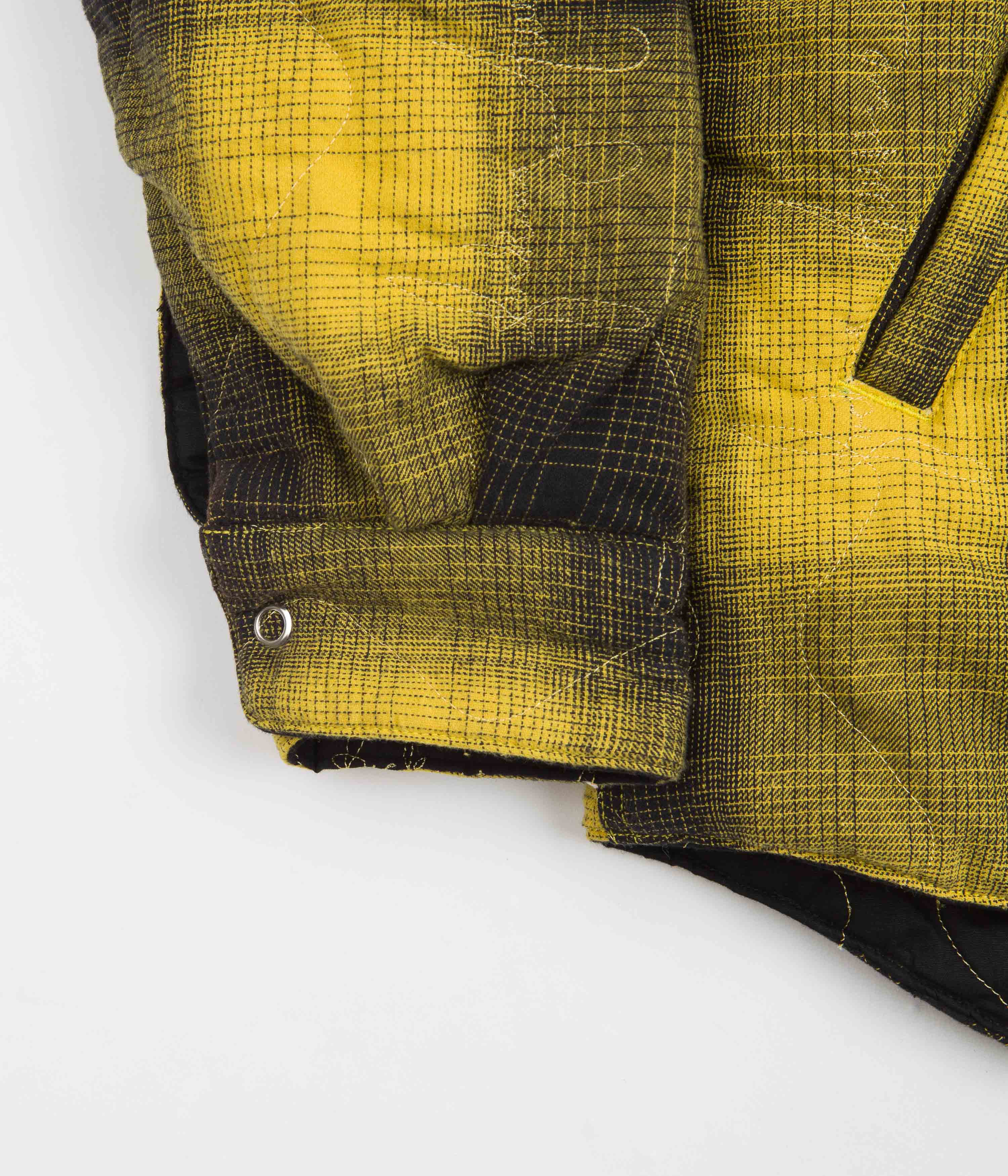 Fucking Awesome's Stunning Lightweight Reversible Flannel Jacket - Yellow/Black