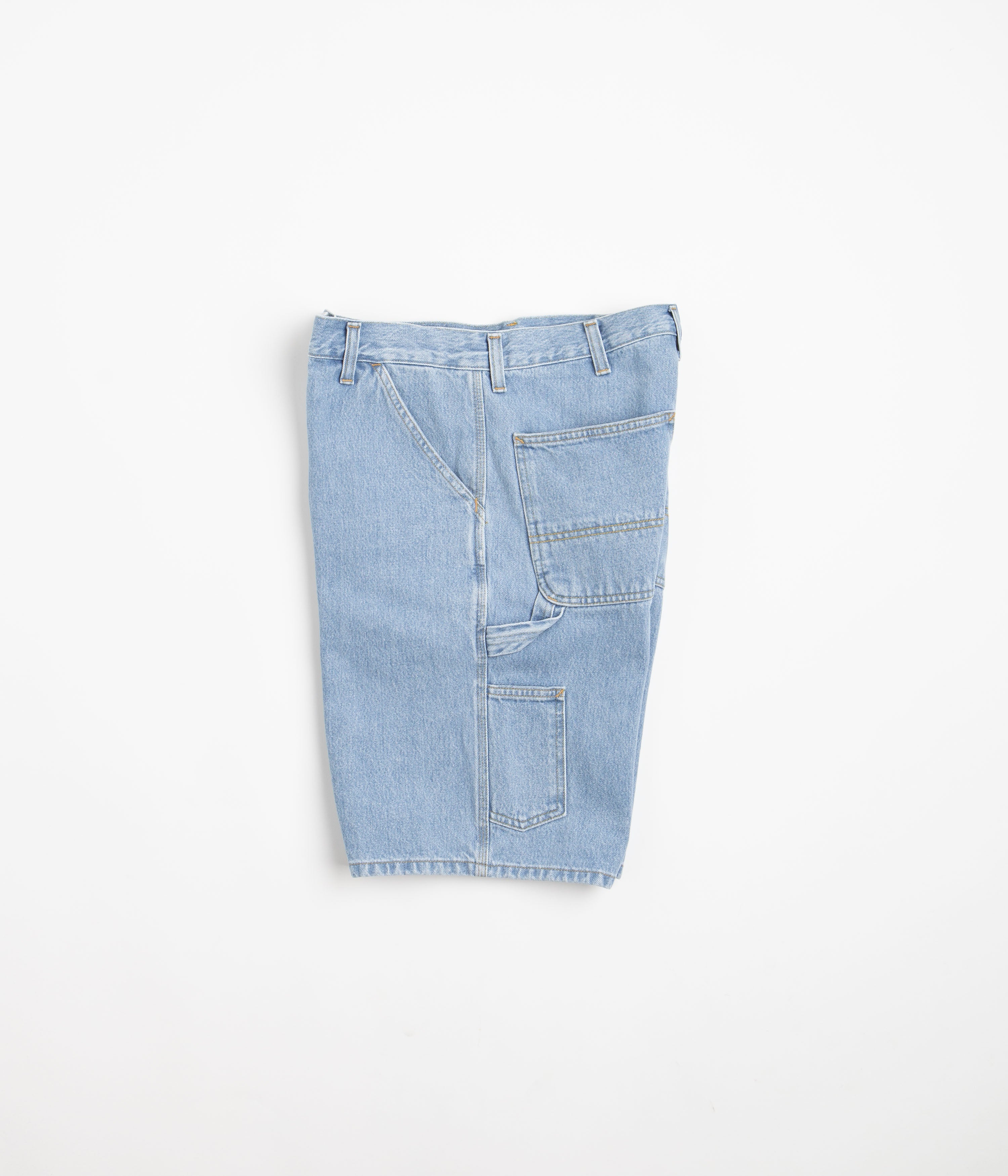Carhartt Stone Bleached Blue Single Knee Shorts - A Must-Have!