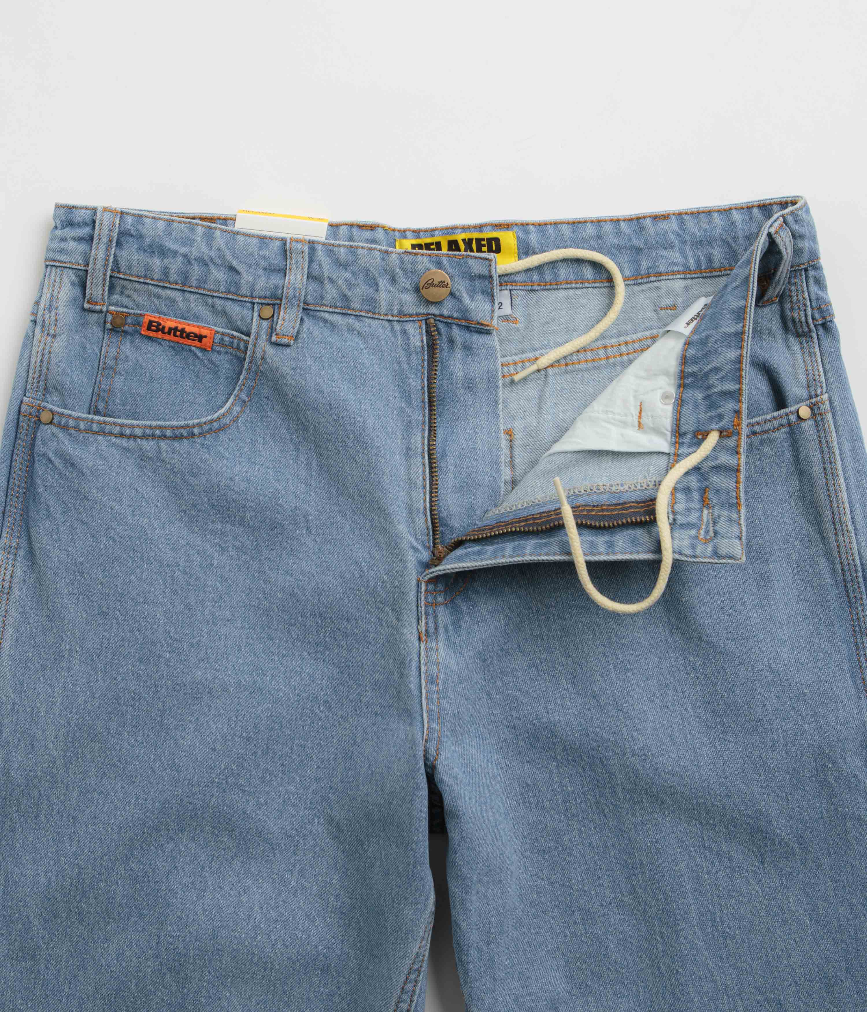 Butter Goods Washed Indigo Relaxed Straight-Leg Jeans - A Must-Have!