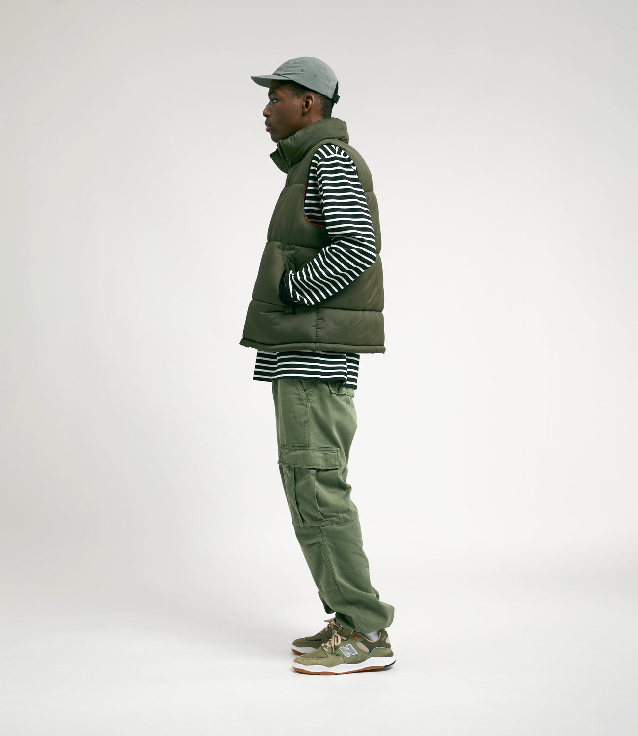 by Parra Olive Sitting Pear Puffer Vest - Stay Warm in Style!