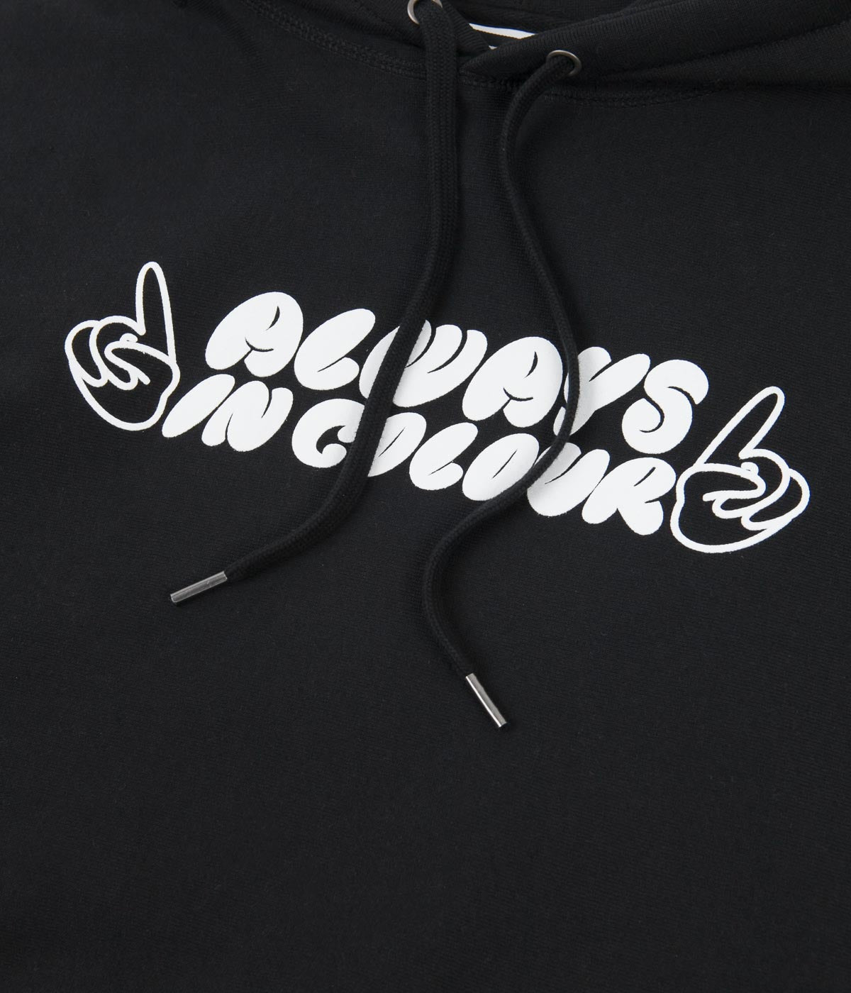Stylish Always in Colour Black Hands Hoodie