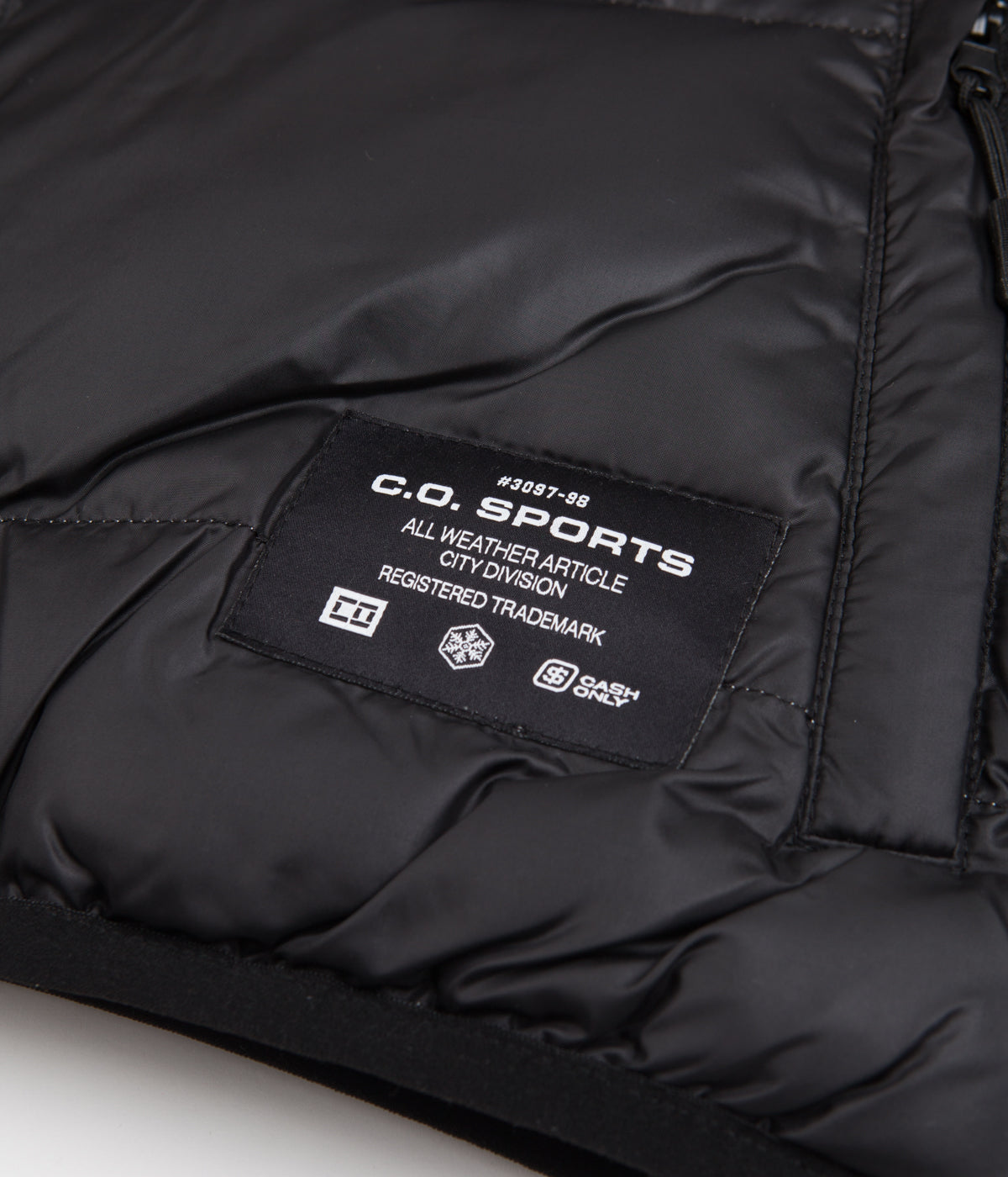 Cash Only Black Puffer Jacket - A Must-Have for Skate Enthusiasts