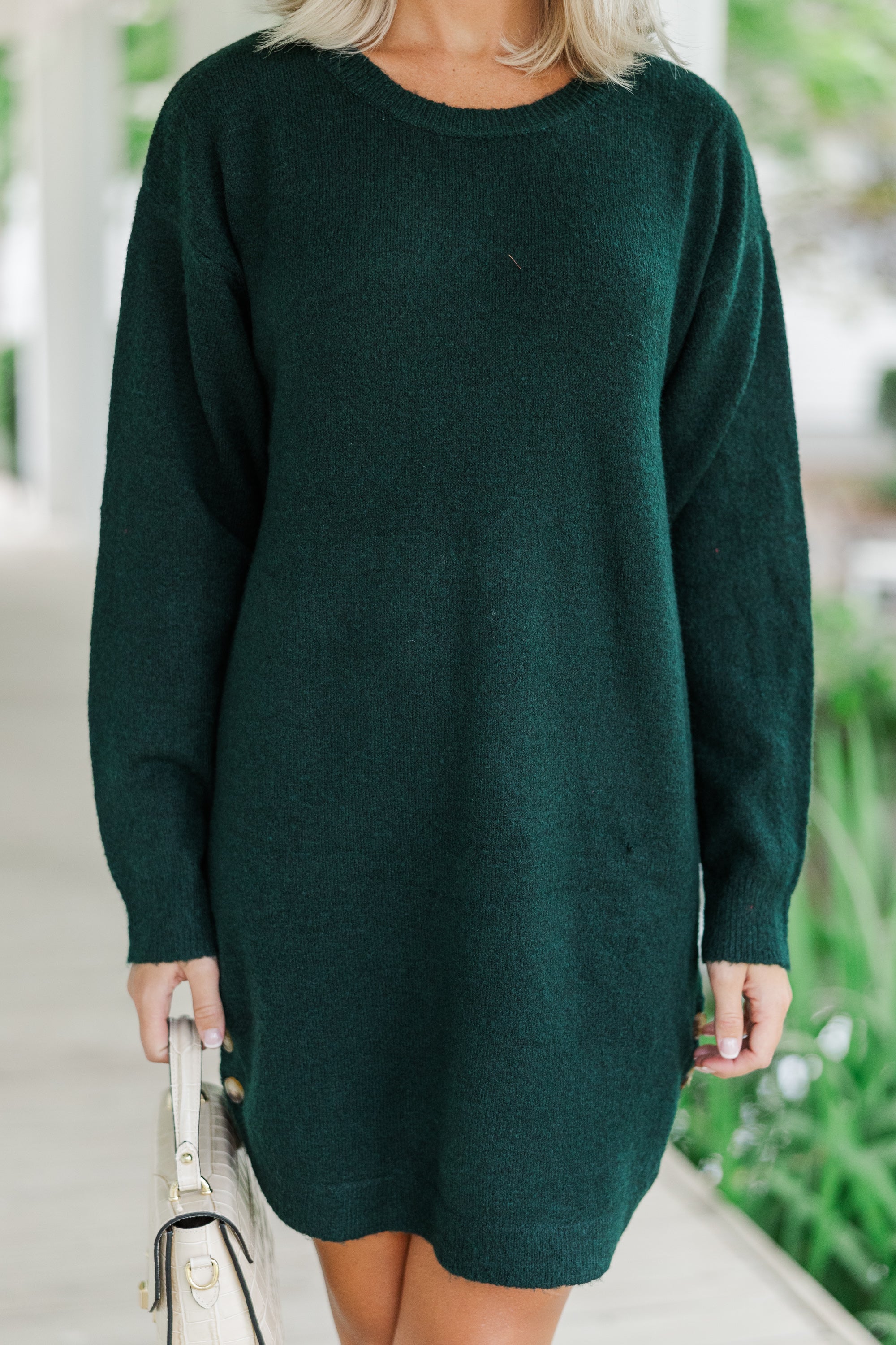 Gorgeous Emerald Green Sweater Dress for Your Best Look