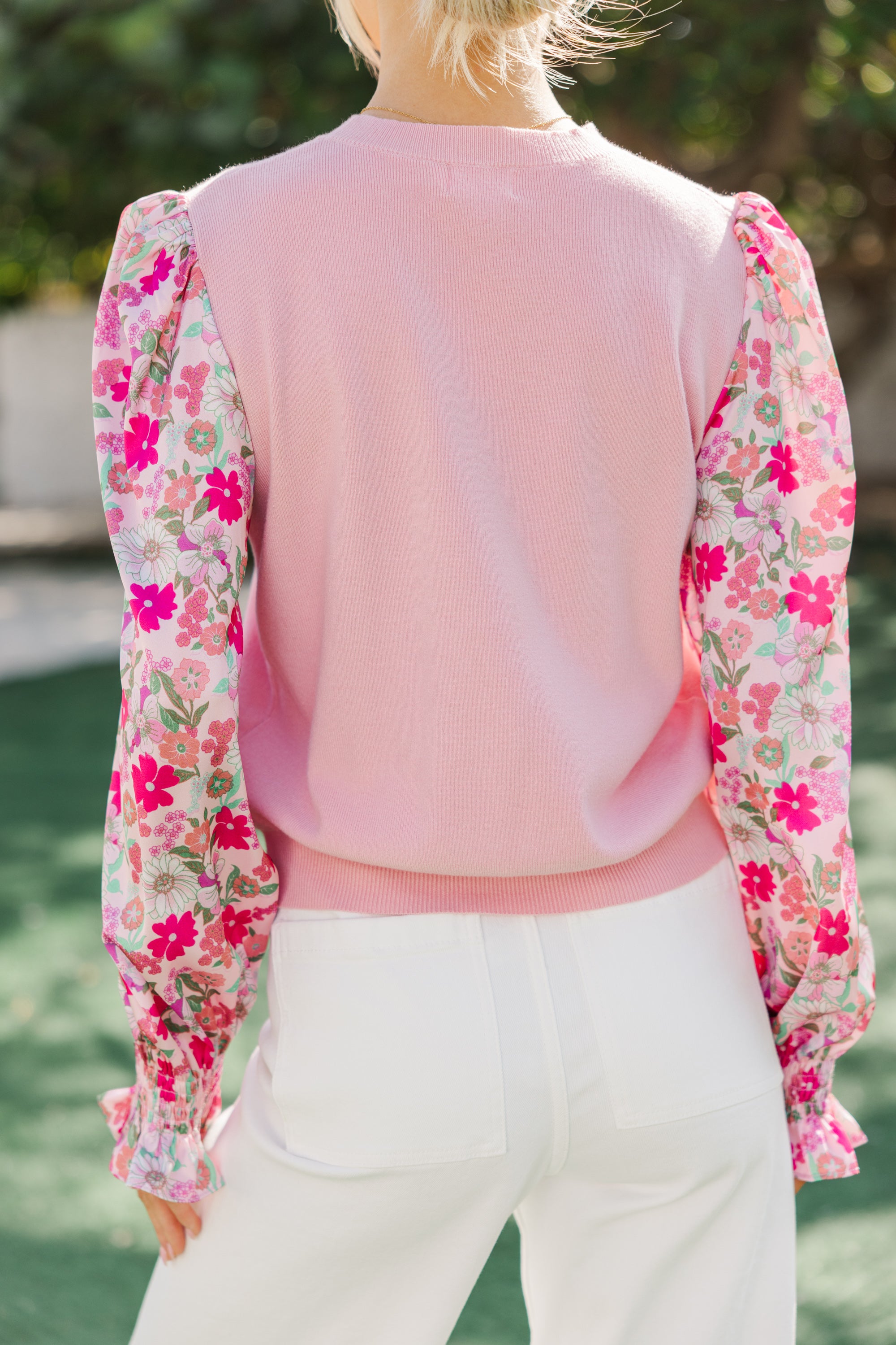 Gorgeous All In Time Pink Floral Sweater - Spring Essential!