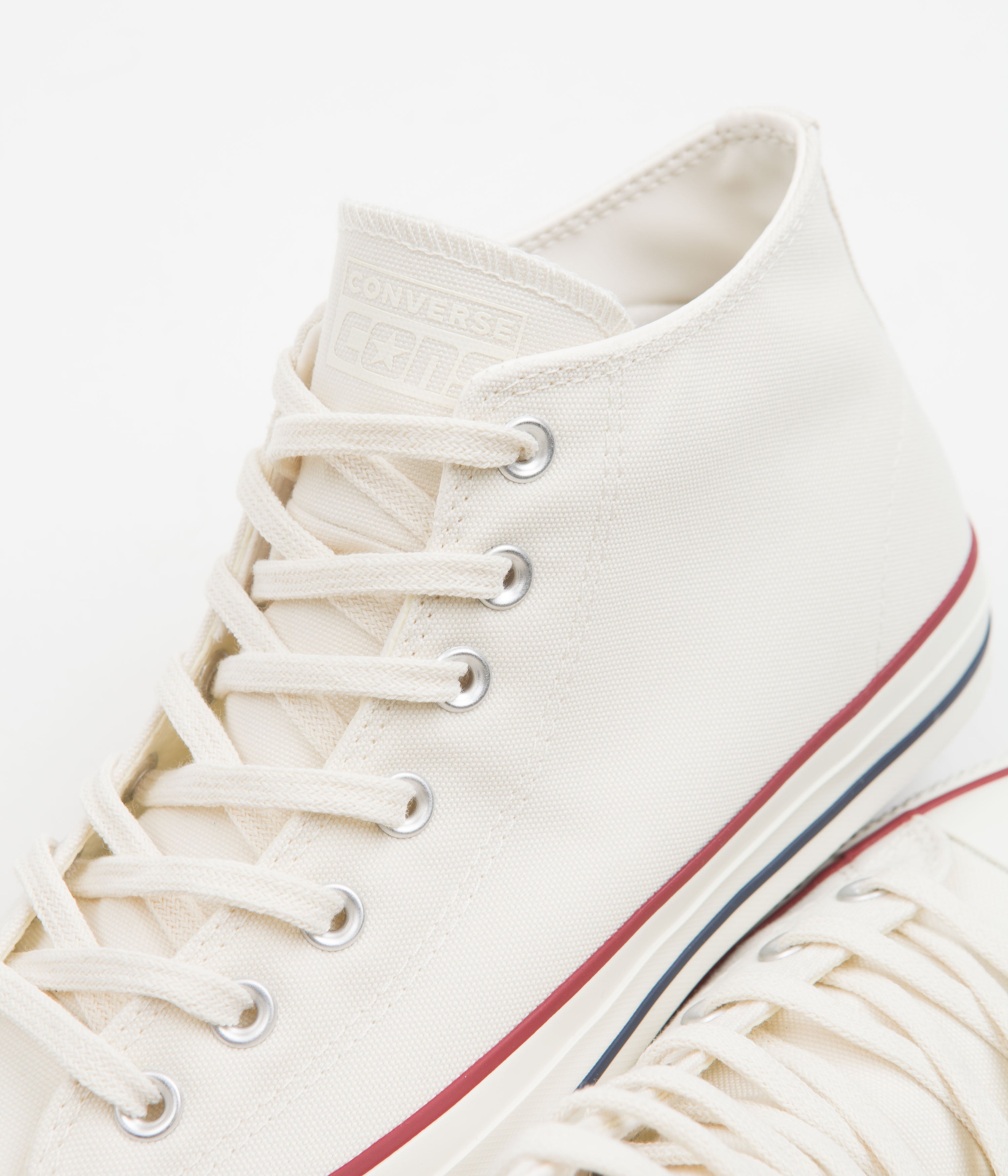 Converse Cons CTAS Pro Mid Cut Off Shoes - Stunning Egret, Red & Clematis Blue