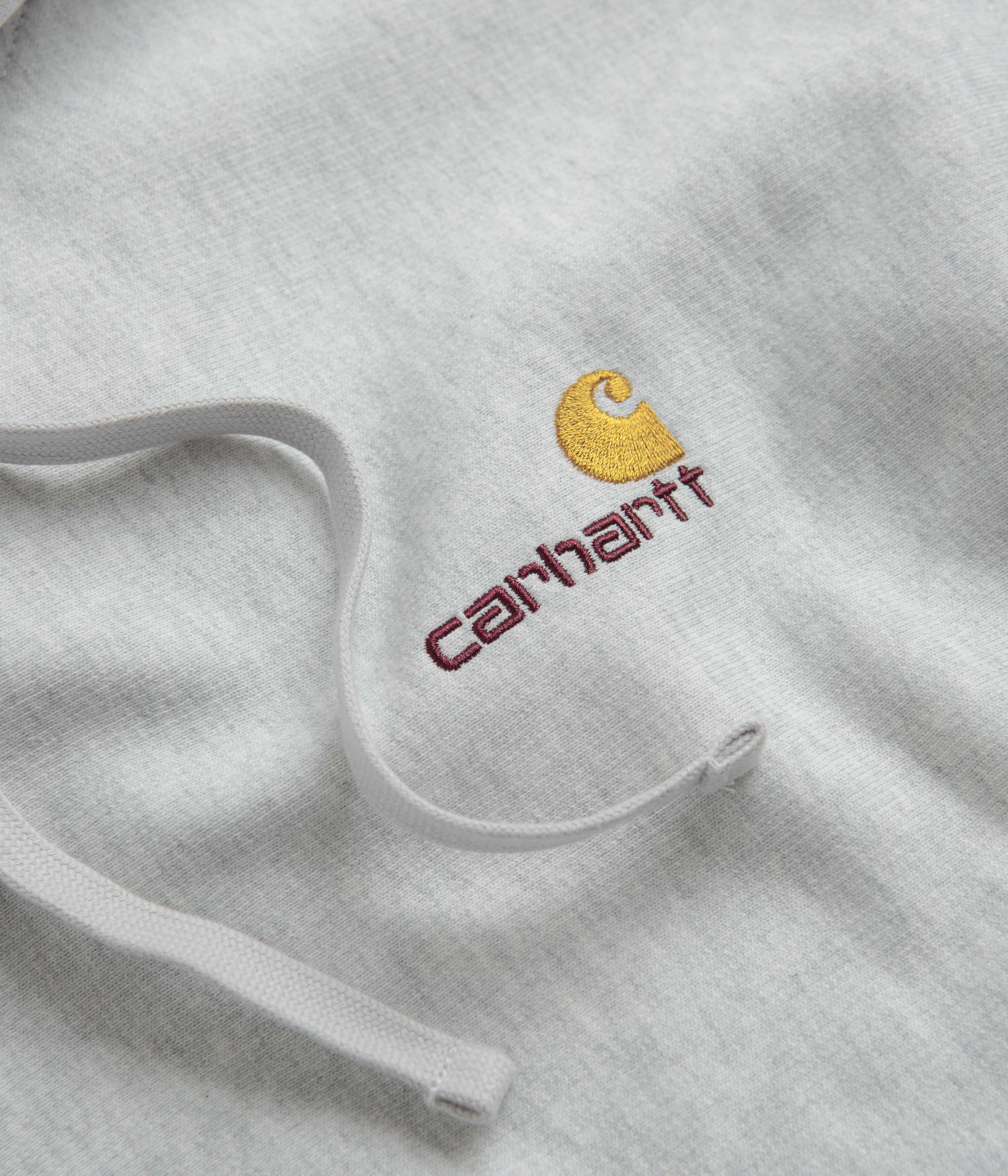 Carhartt American Script Hoodie - Stunning Ash Heather